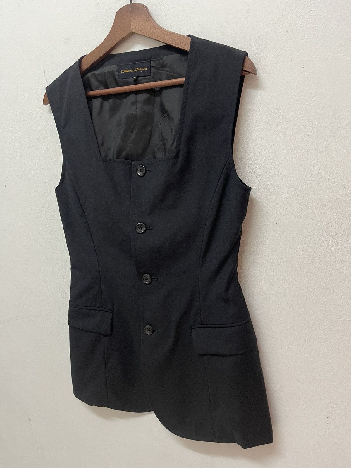 Comme des Garcons 🔥ARCHIVAL FW89 DRESS VINTAGE CDG HOMME WOOL BLACK Size M / US 6-8 / IT 42-44 - 3 Thumbnail
