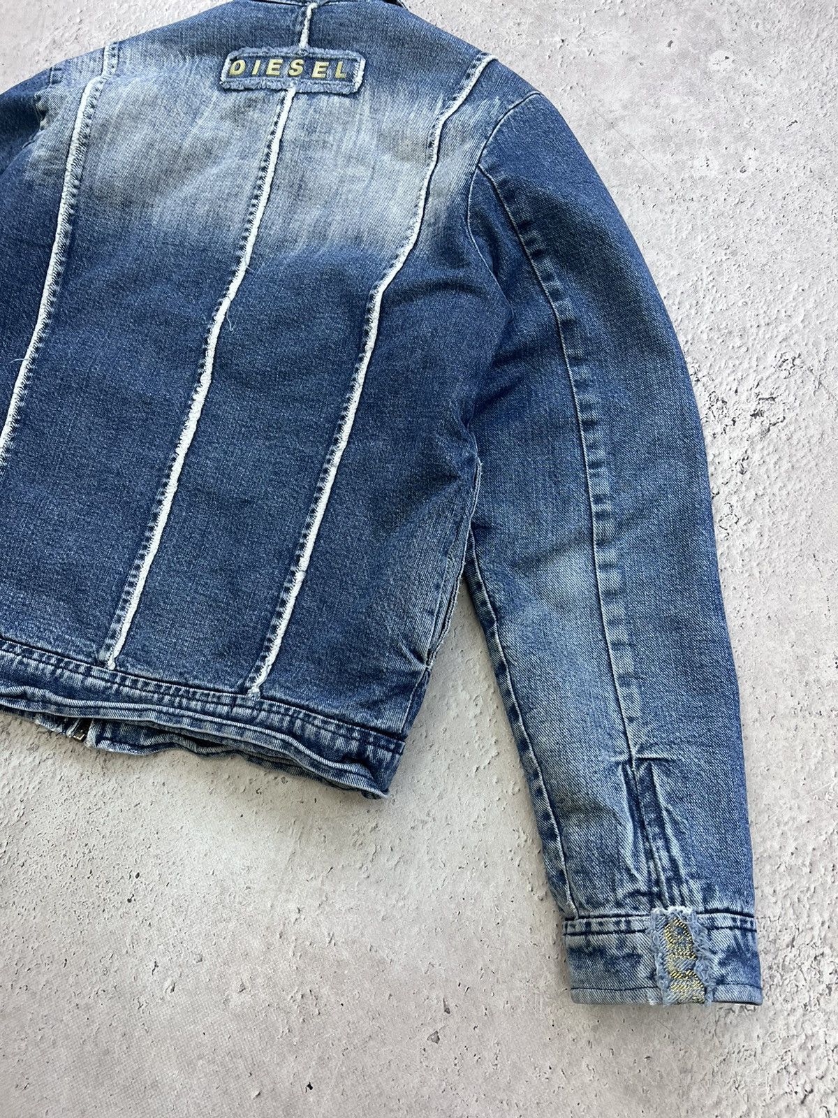 Diesel × Japanese Brand × Vintage Diesel Vintage Mens Denim Racing faded Jacket Jeans Size US M / EU 48-50 / 2 - 14 Thumbnail