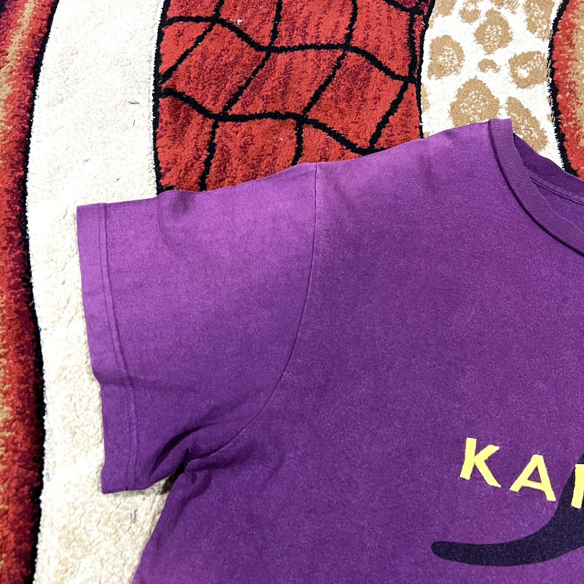 Kangol Vintage Thrashed Faded Kangol Embroidered T Shirt Size US XL / EU 56 / 4 - 6 Thumbnail