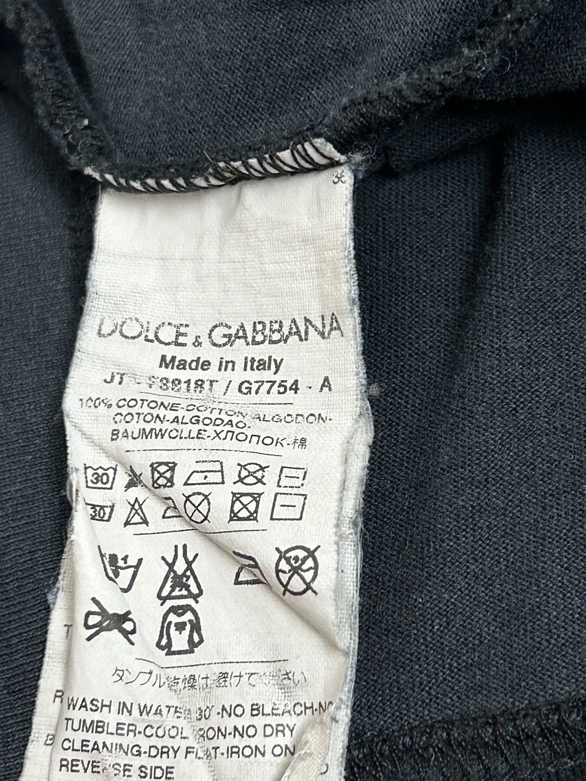Dolce & Gabbana Dolce & Gabbana Moncia Bellucci T-Shirt Black Size 40 Size S / US 4 / IT 40 - 8 Thumbnail