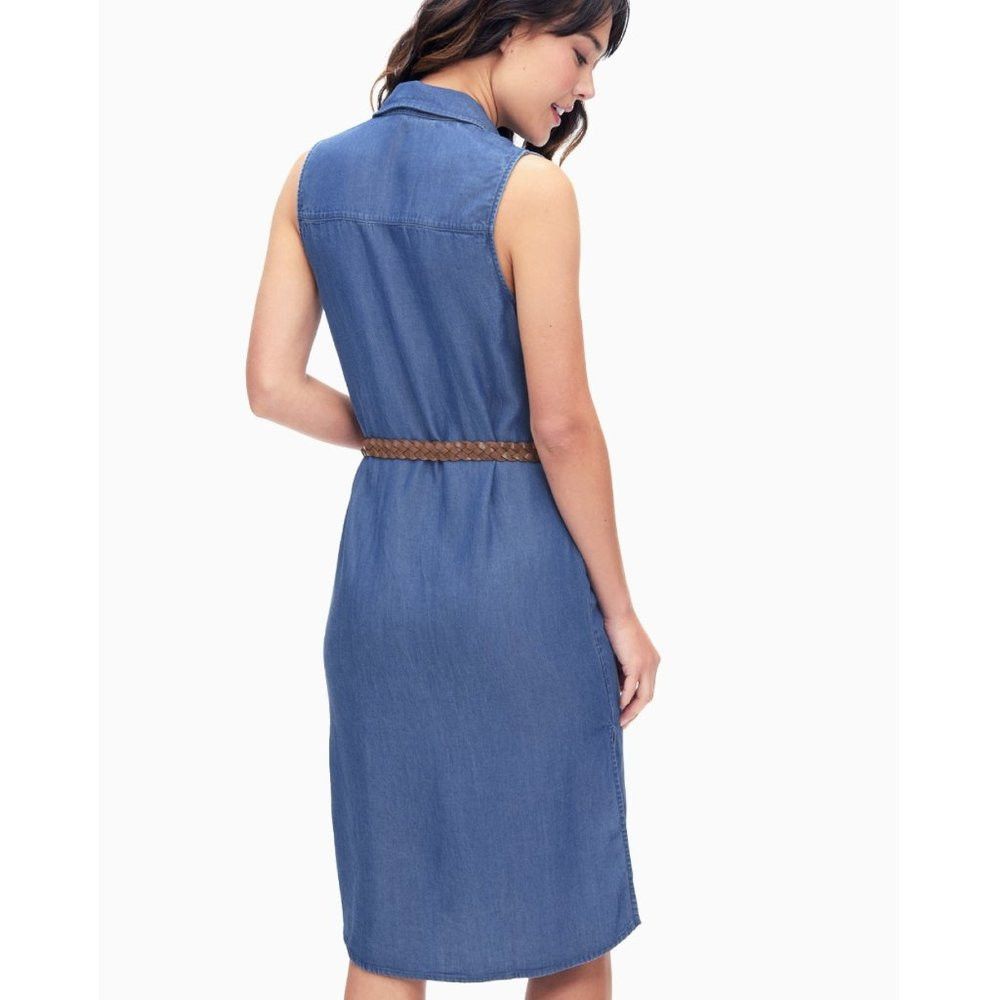 Splendid NWT New $198 Splendid Wilder Tencel Long Shirt Dress Denim Size S / US 4 / IT 40 - 2 Thumbnail