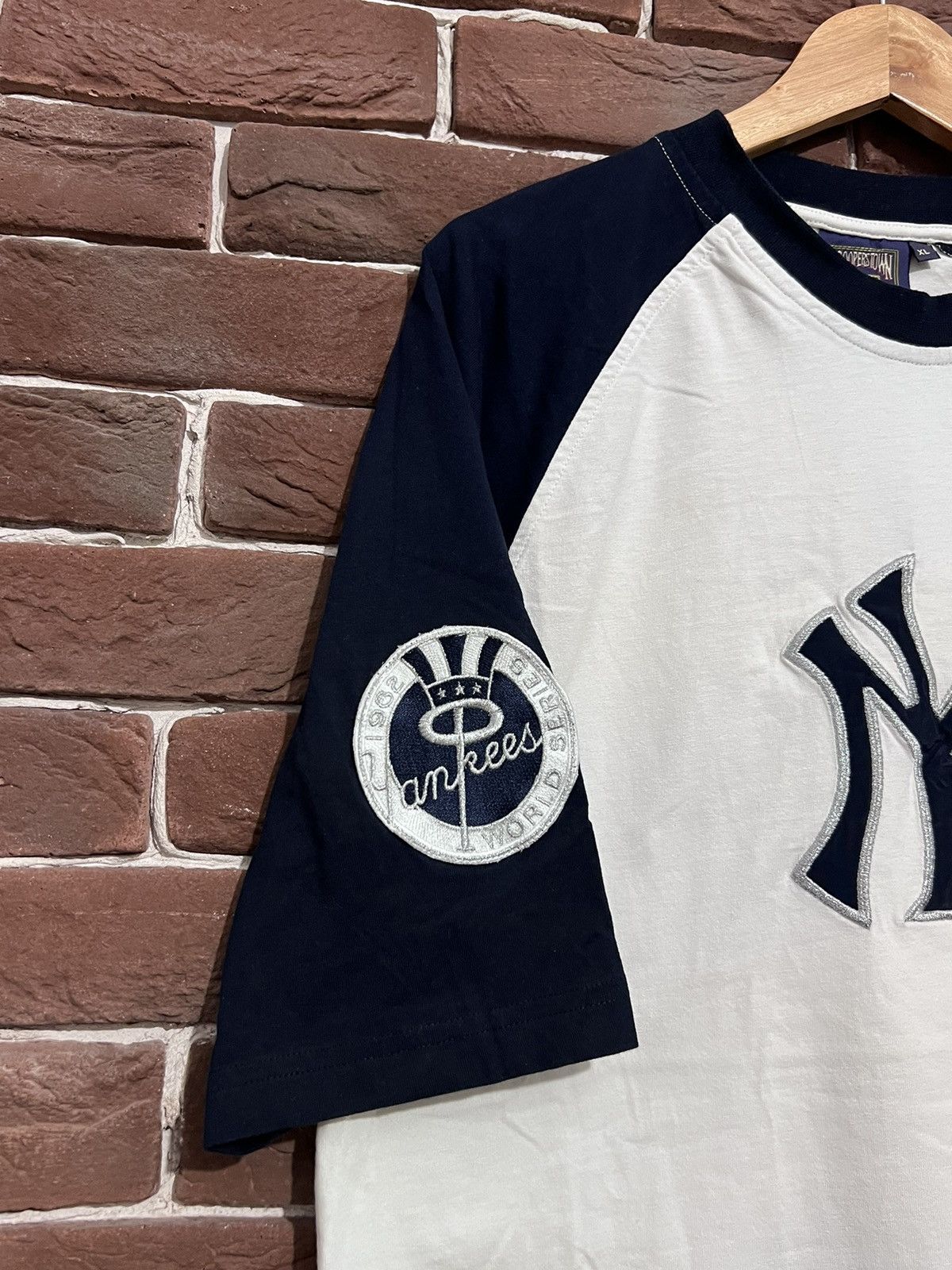 Cooperstown Collection Rare Vintage 90s New York Yankees Nutmeg Baseball Tshirt Size US XL / EU 56 / 4 - 3 Thumbnail