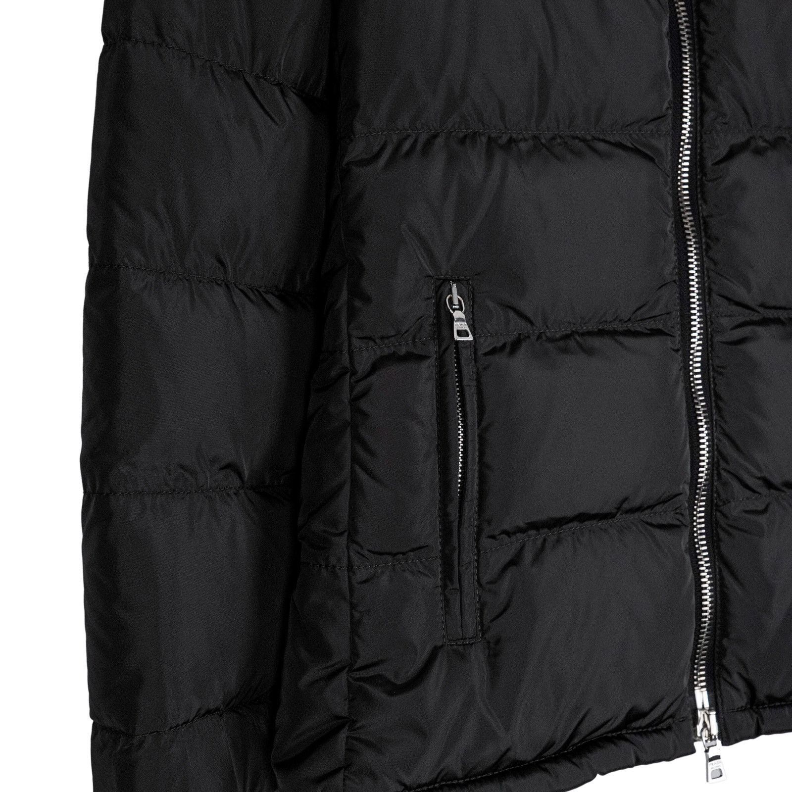 Prada Prada Black Nylon Fox Fur Hooded Womens Down Puffer Jacket Size XS / US 0-2 / IT 36-38 - 4 Thumbnail
