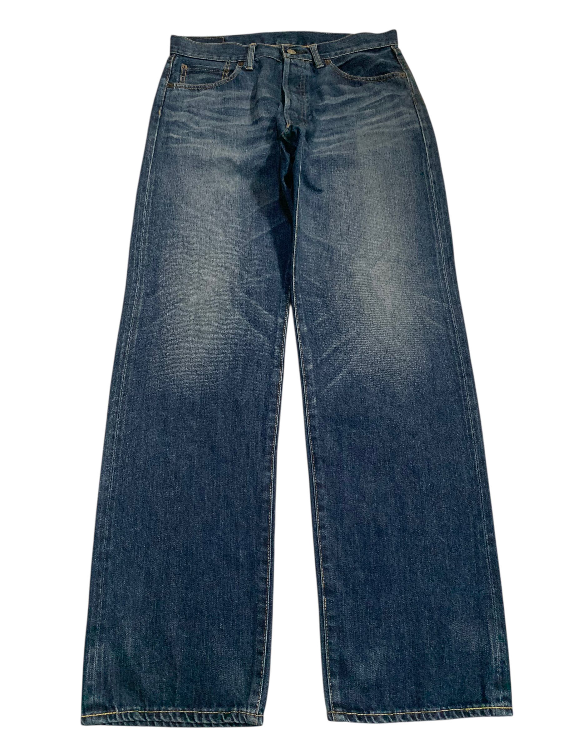 Kapital UNKNOWN BRAND JAPANESE SELVEDGE BUTTON FLY DISTRESSED DENIM Size US 32 / EU 48 - 2 Thumbnail