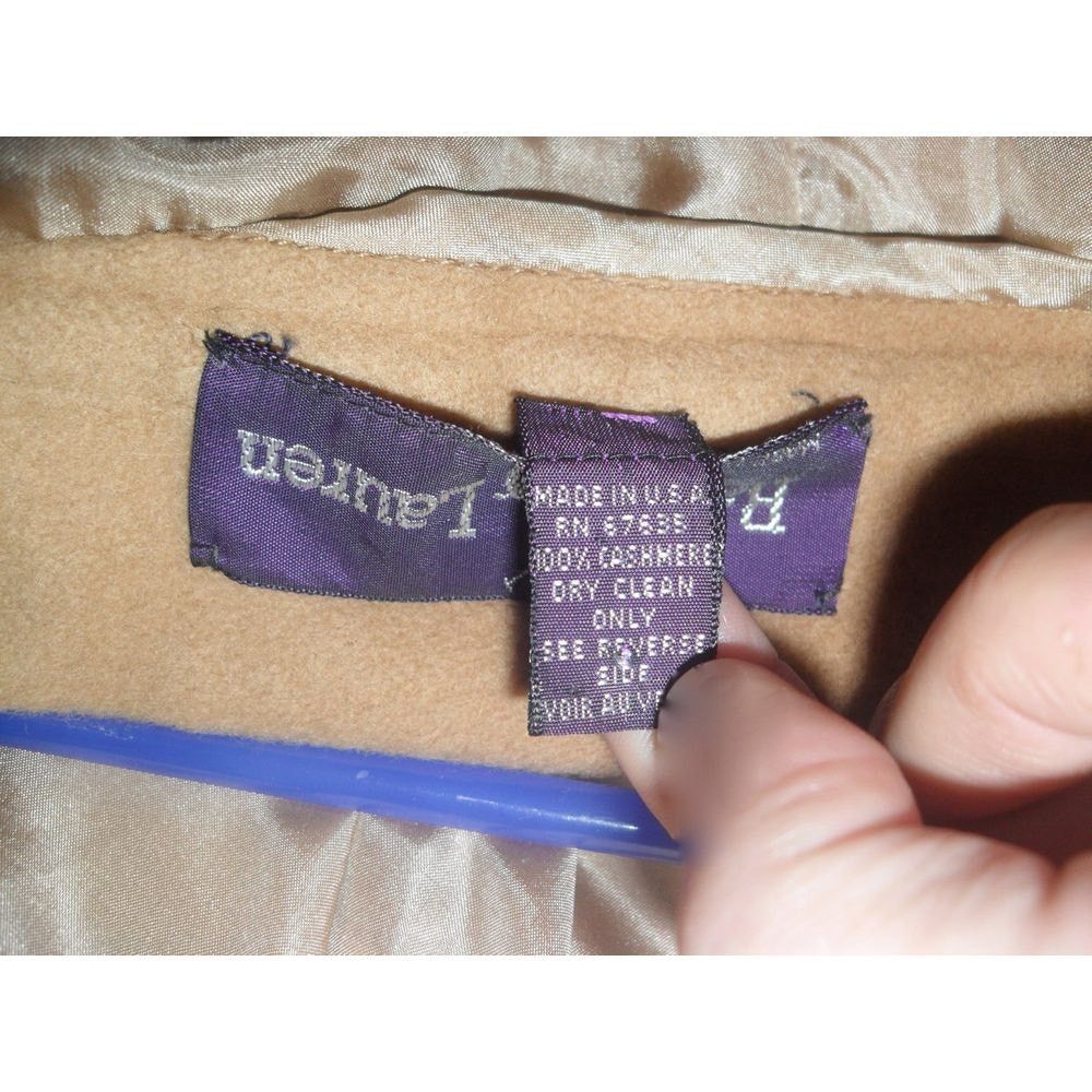 Ralph Lauren \ 80'S RALPH LAUREN CAMEL 100% CASHMERE SKIRT & JACKET SUIT Size 27" / US 4 / IT 40 - 5 Thumbnail