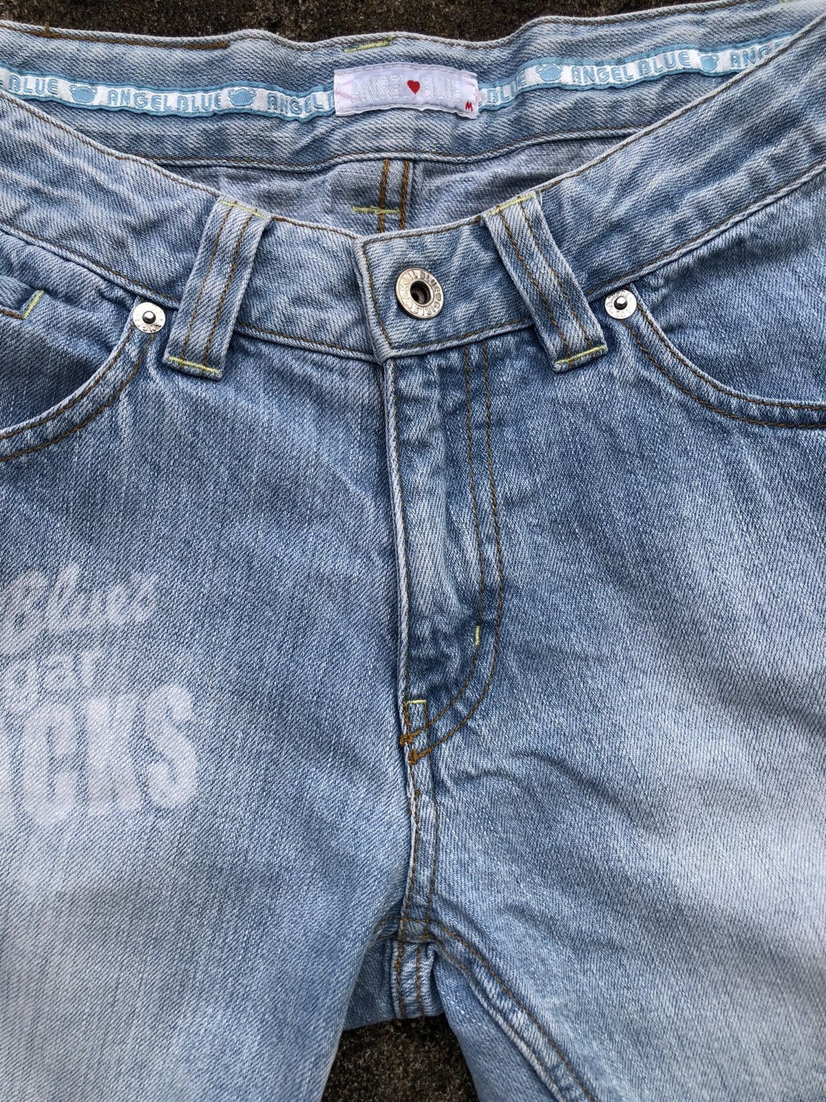 Angel Blue Angel Blue Japanese Hotpants Jeans Denim Distressed Cargo Size 38" / US 16 / IT 52 - 5 Thumbnail