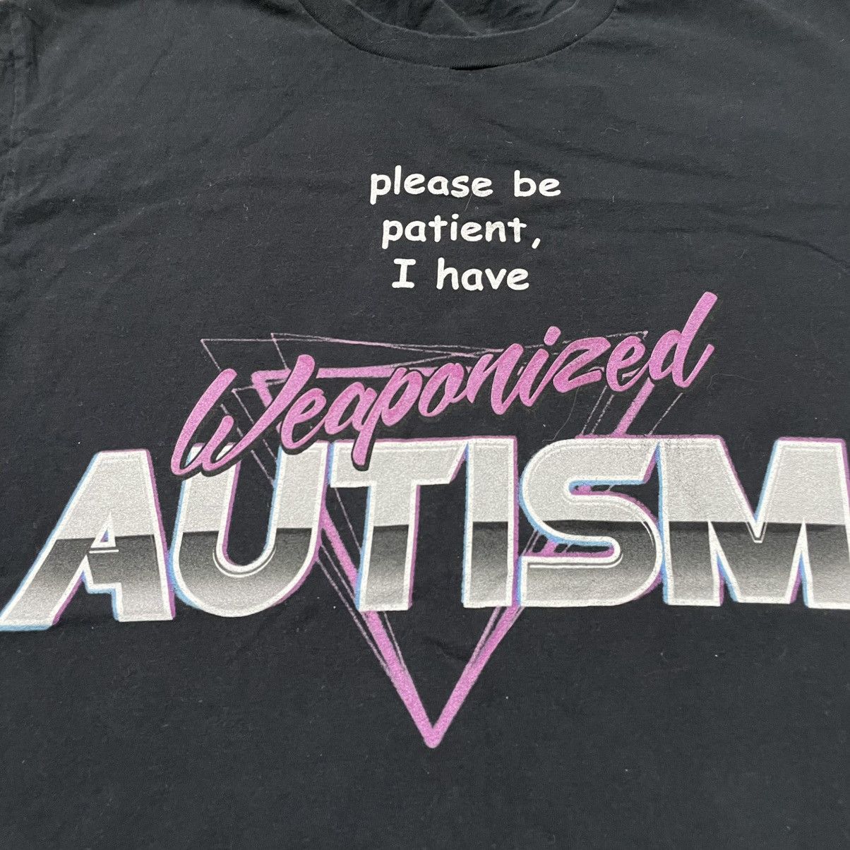 Vintage Vintage ADULT please be patient, I have weaponized AUTISM Size US M / EU 48-50 / 2 - 4 Thumbnail