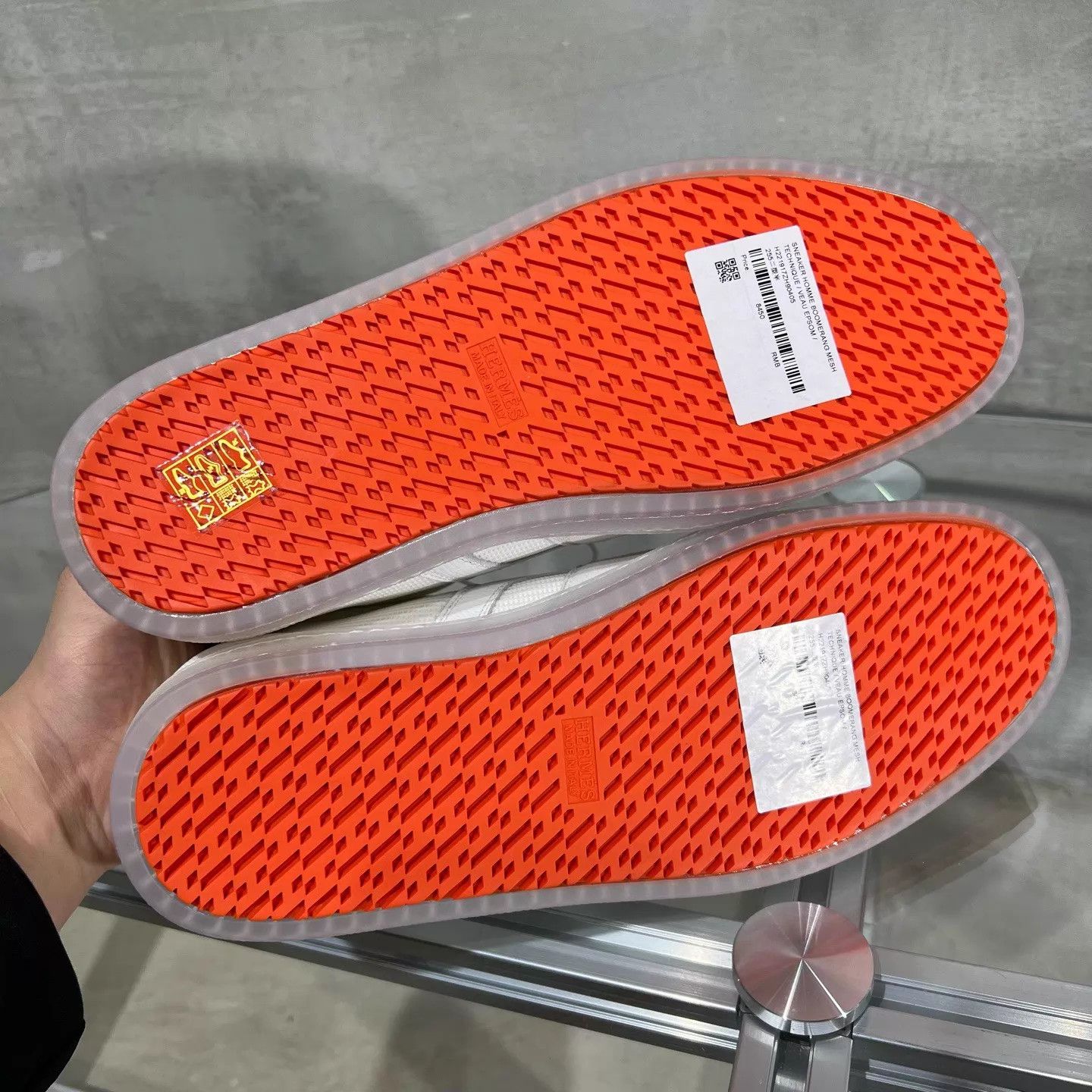 Hermes HERMES Boomerang White Decon Sneaker 40.5 New in Box Size US 7.5 / EU 40-41 - 6 Thumbnail