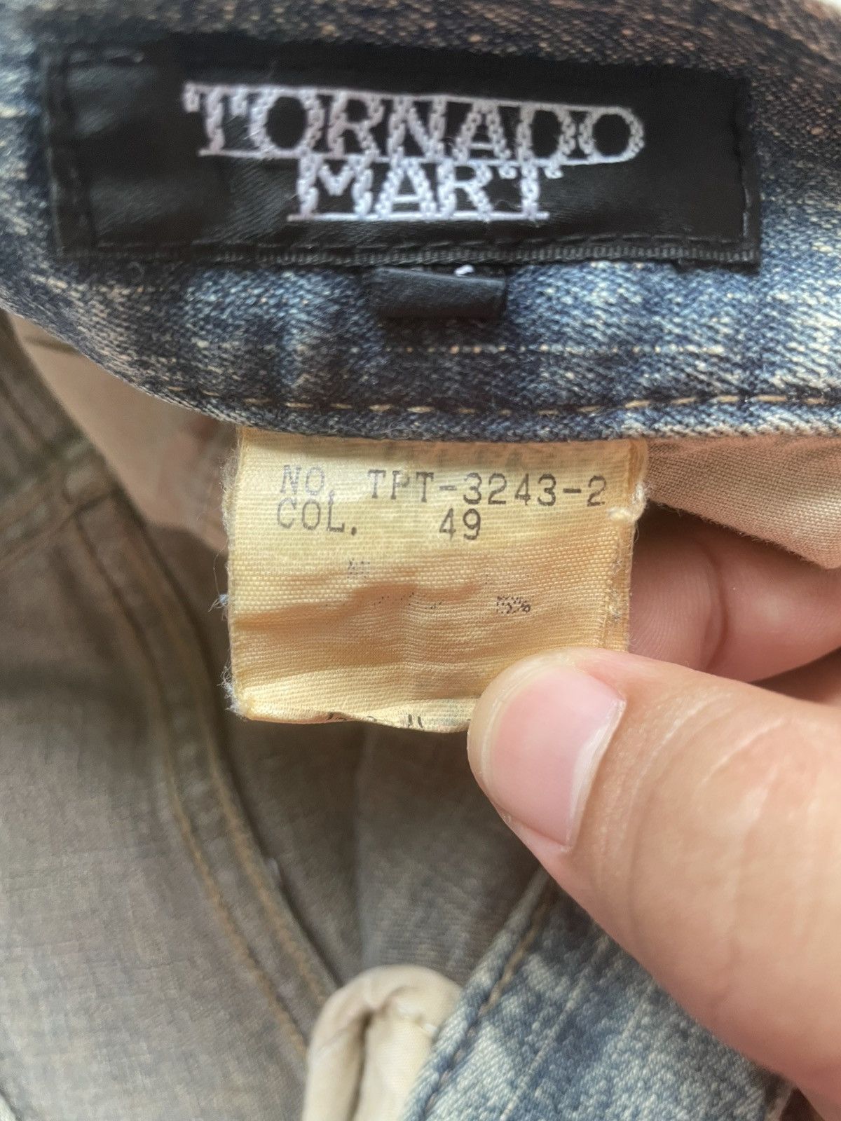 If Six Was Nine × Le Grande Bleu (L.G.B.) × Tornado Mart Vintage Tornado Mart Tribal Denim Pants Size US 31 - 8 Thumbnail