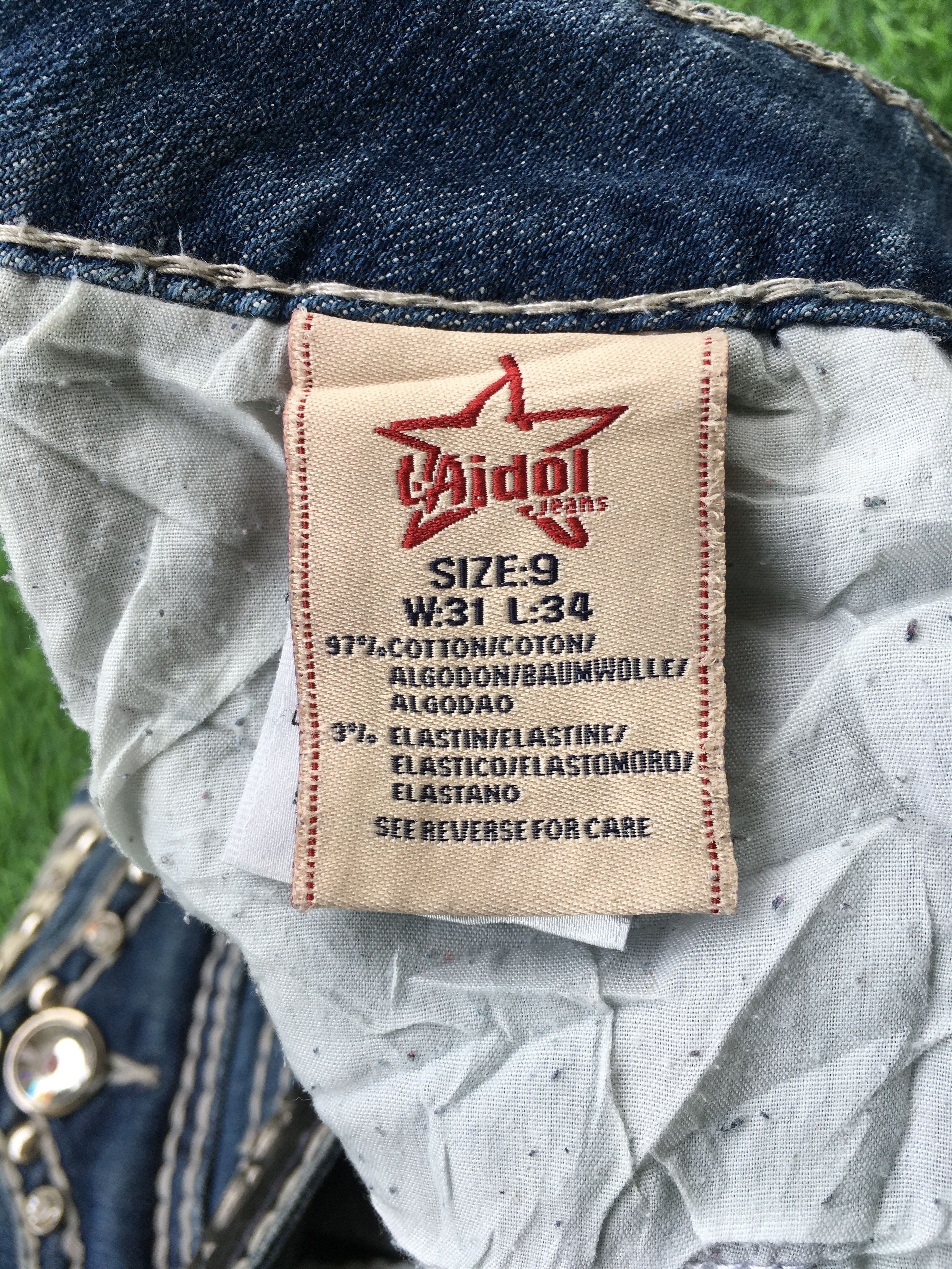 Grace in LA LA Idol USA signature cross boot jeans D-1028 Size 27" / US 4 / IT 40 - 12 Thumbnail