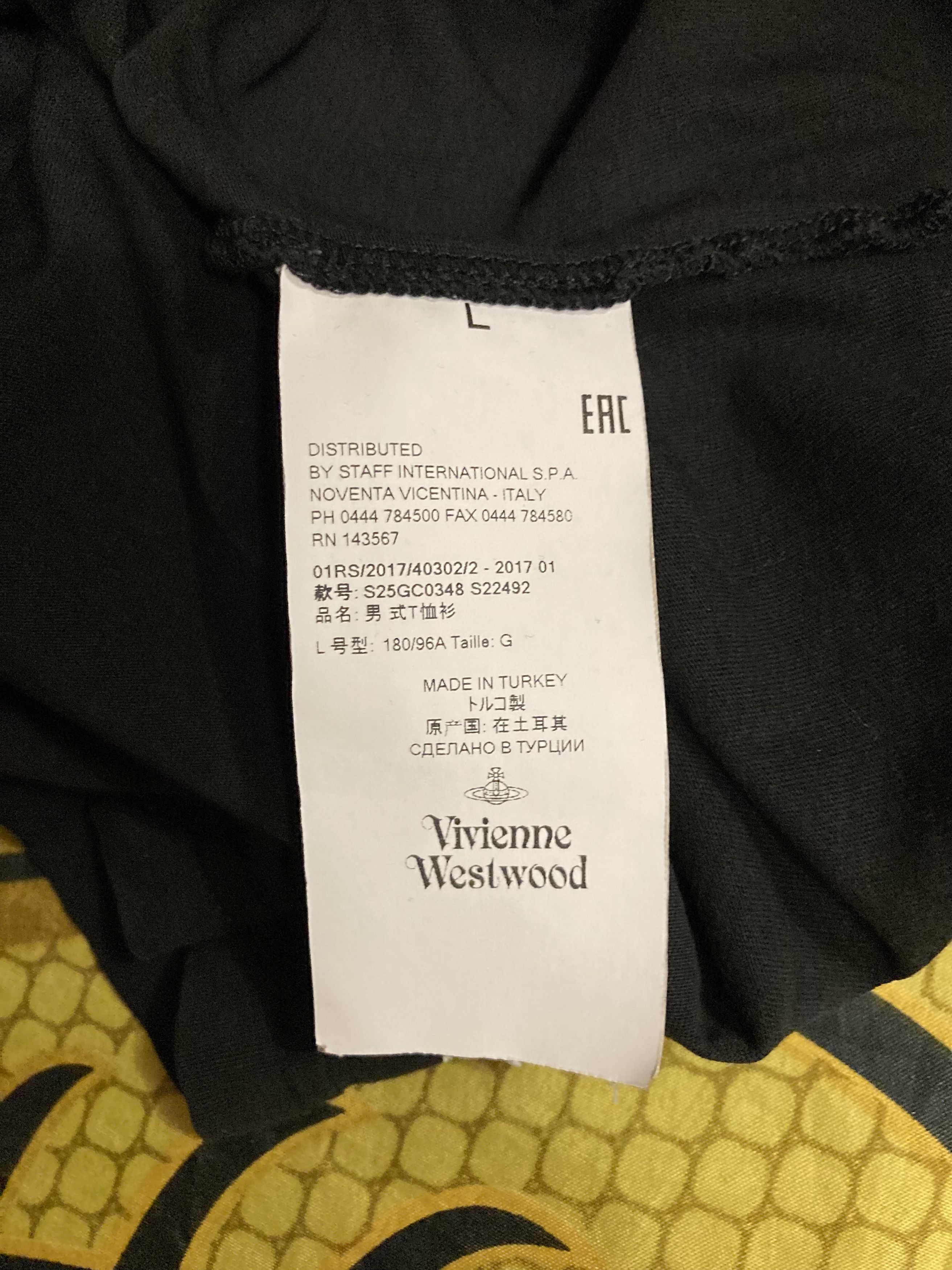 Vivienne Westwood Vivienne Westwood Embroidered orb logo Black T-Shirt Size US M / EU 48-50 / 2 - 5 Thumbnail