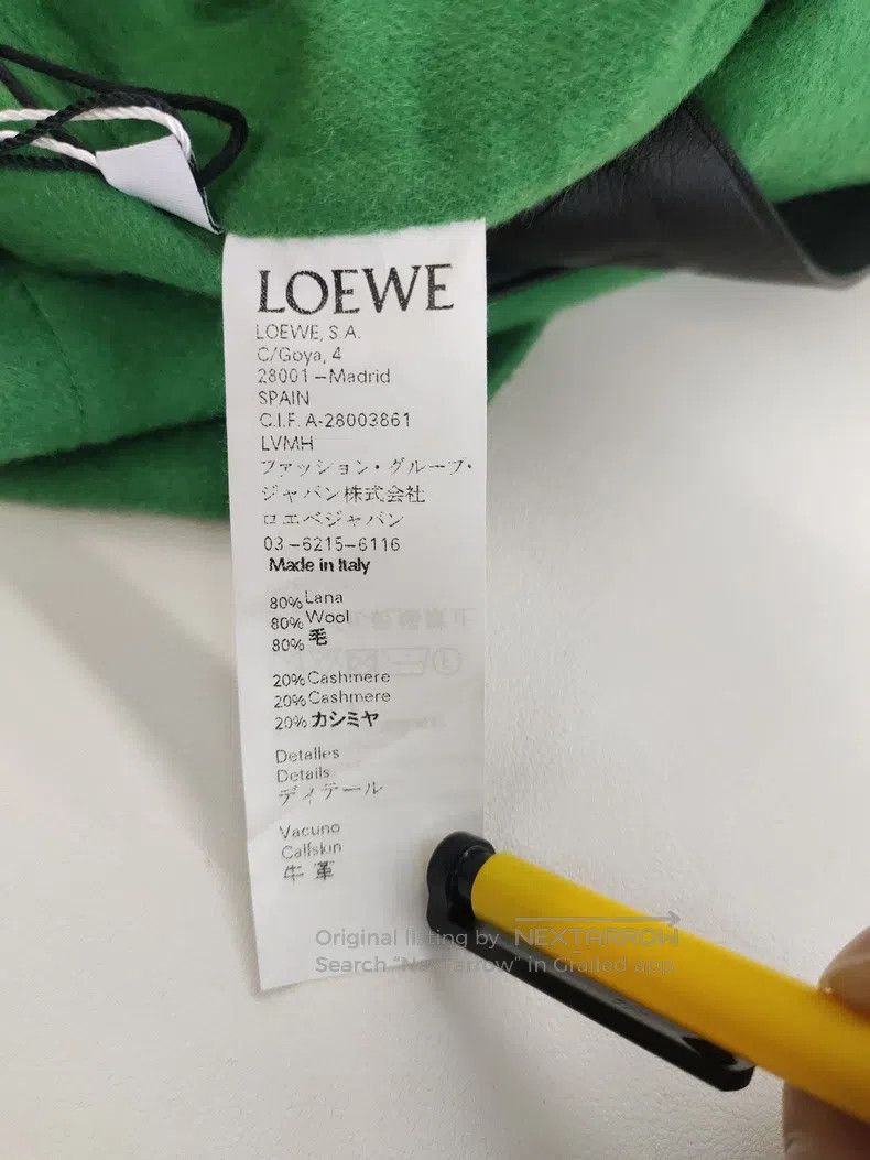 Loewe Loewe Emerald Green Wool Coat with Belt Size XS / US 0-2 / IT 36-38 - 5 Thumbnail