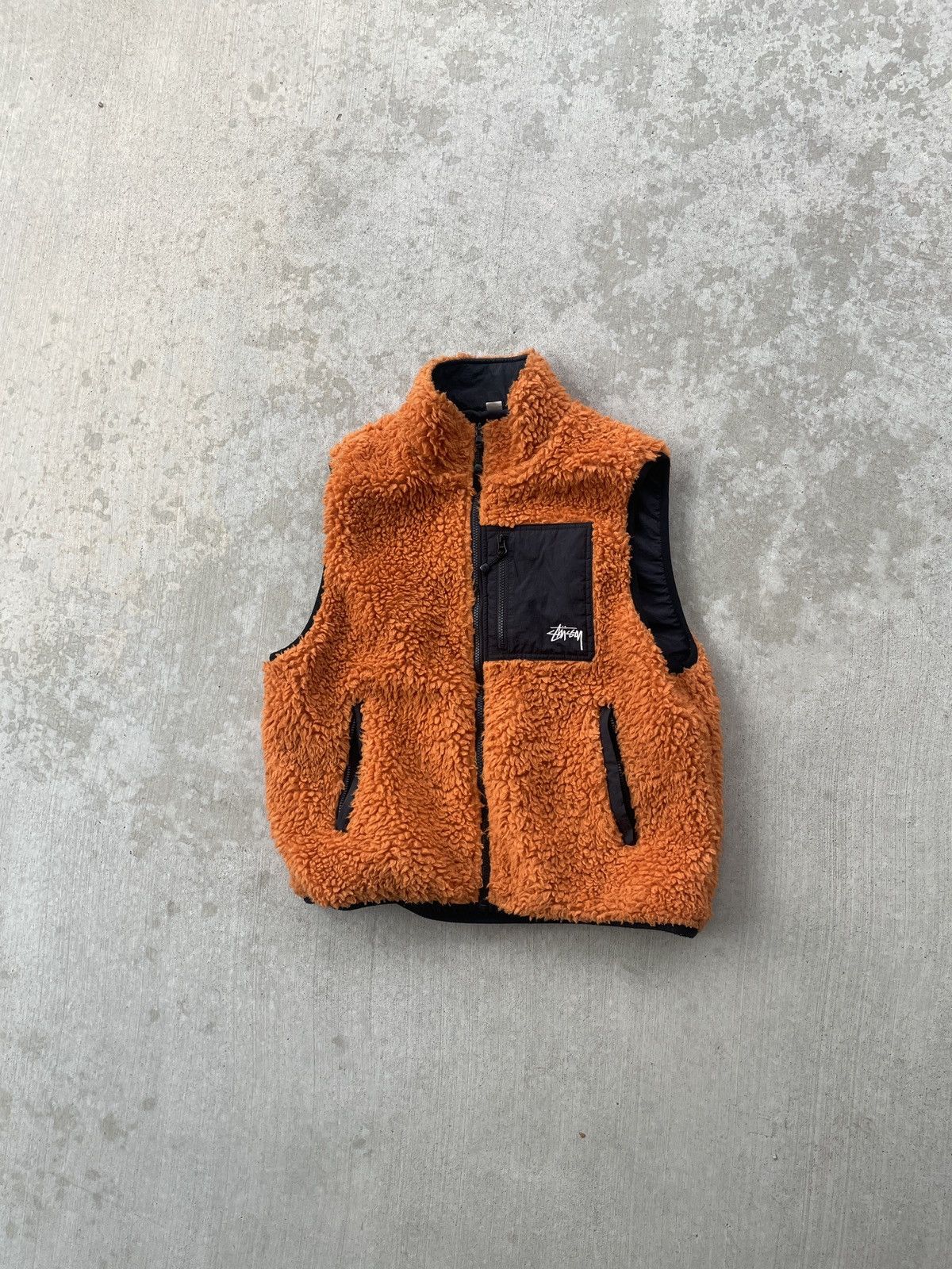 Stussy Sherpa Vest | Grailed
