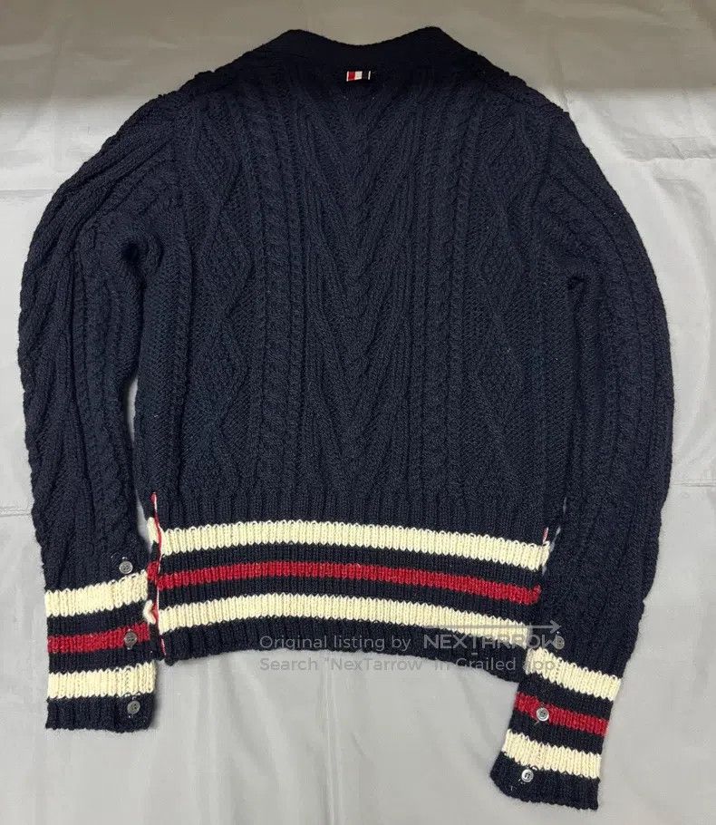 Thom Browne Thom Browne Coarse poppy striped sweater Size US S / EU 44-46 / 1 - 2 Thumbnail