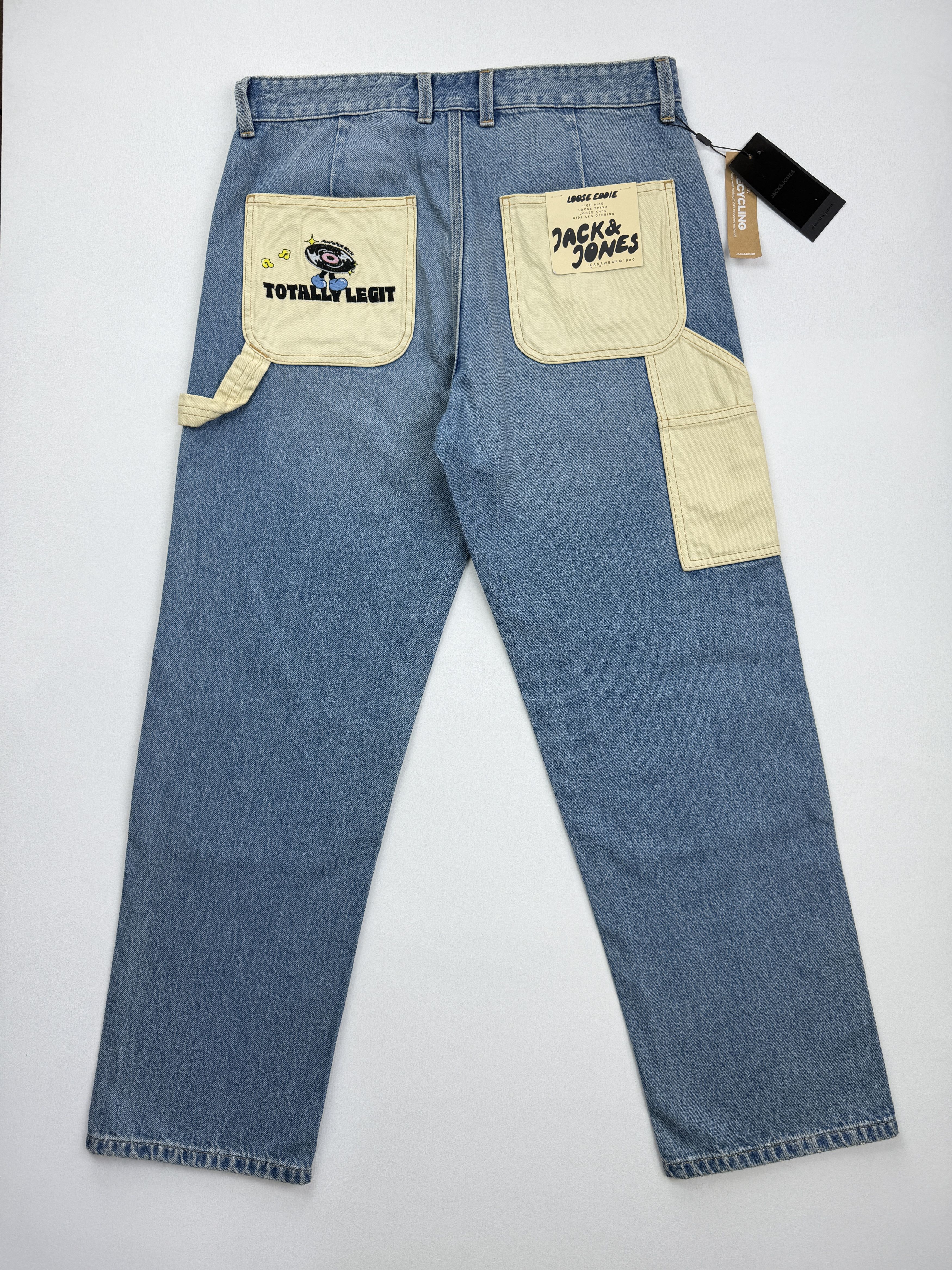 Jack & Jones Jack Jones Loose Fit Workwear Style Jeans Loose Eddie Size US 32 / EU 48 - 3 Thumbnail