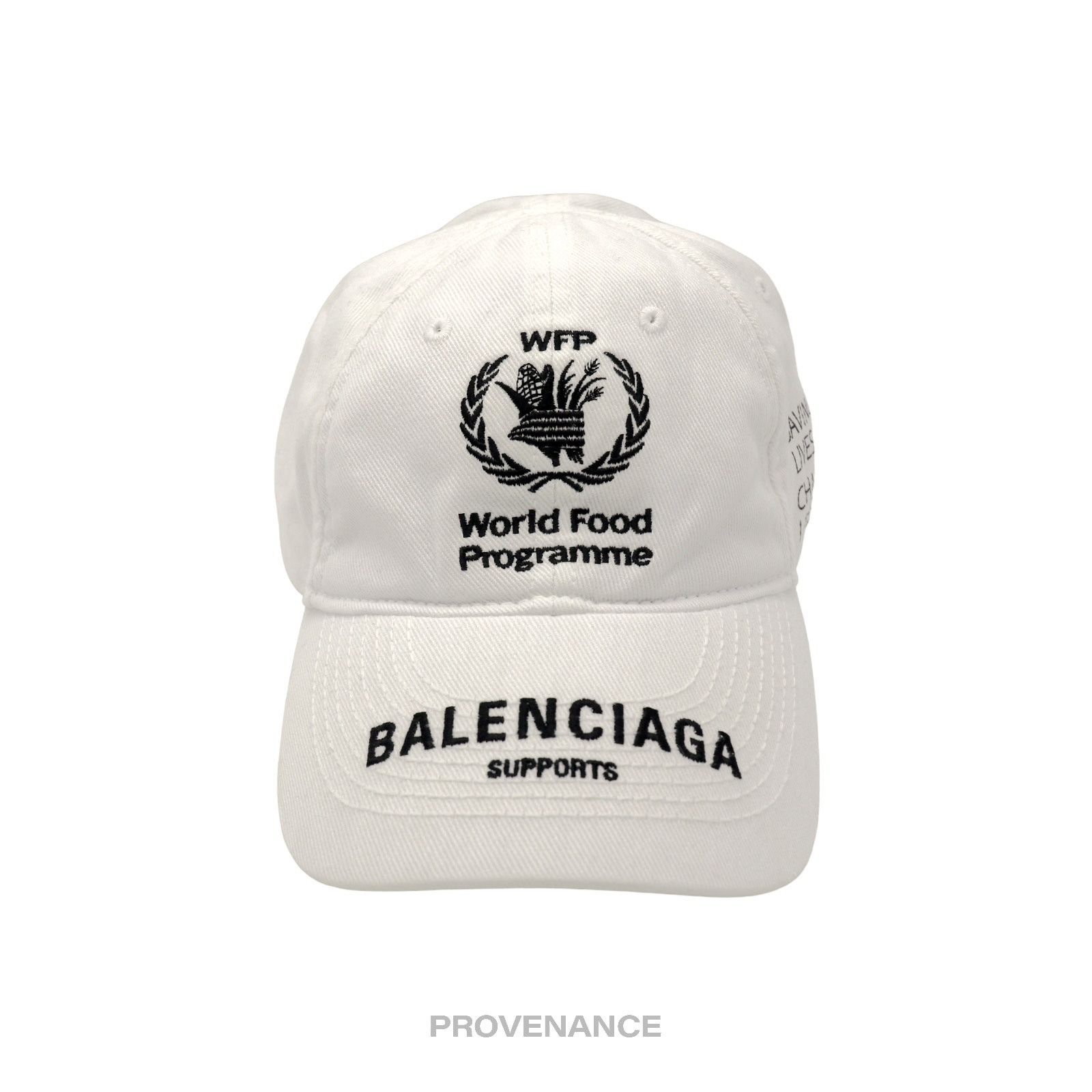 🔴 Balenciaga WFP Cap White