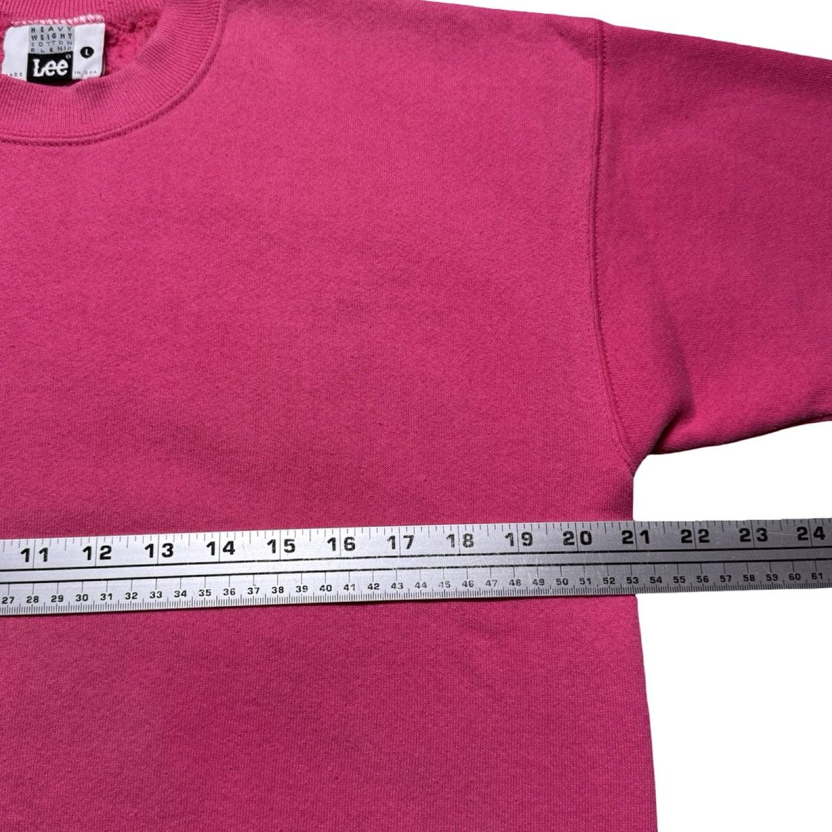 Lee Vintage 90s Lee Salmon Pink Pullover Sweatshirt Women's L Size L / US 10 / IT 46 - 4 Thumbnail