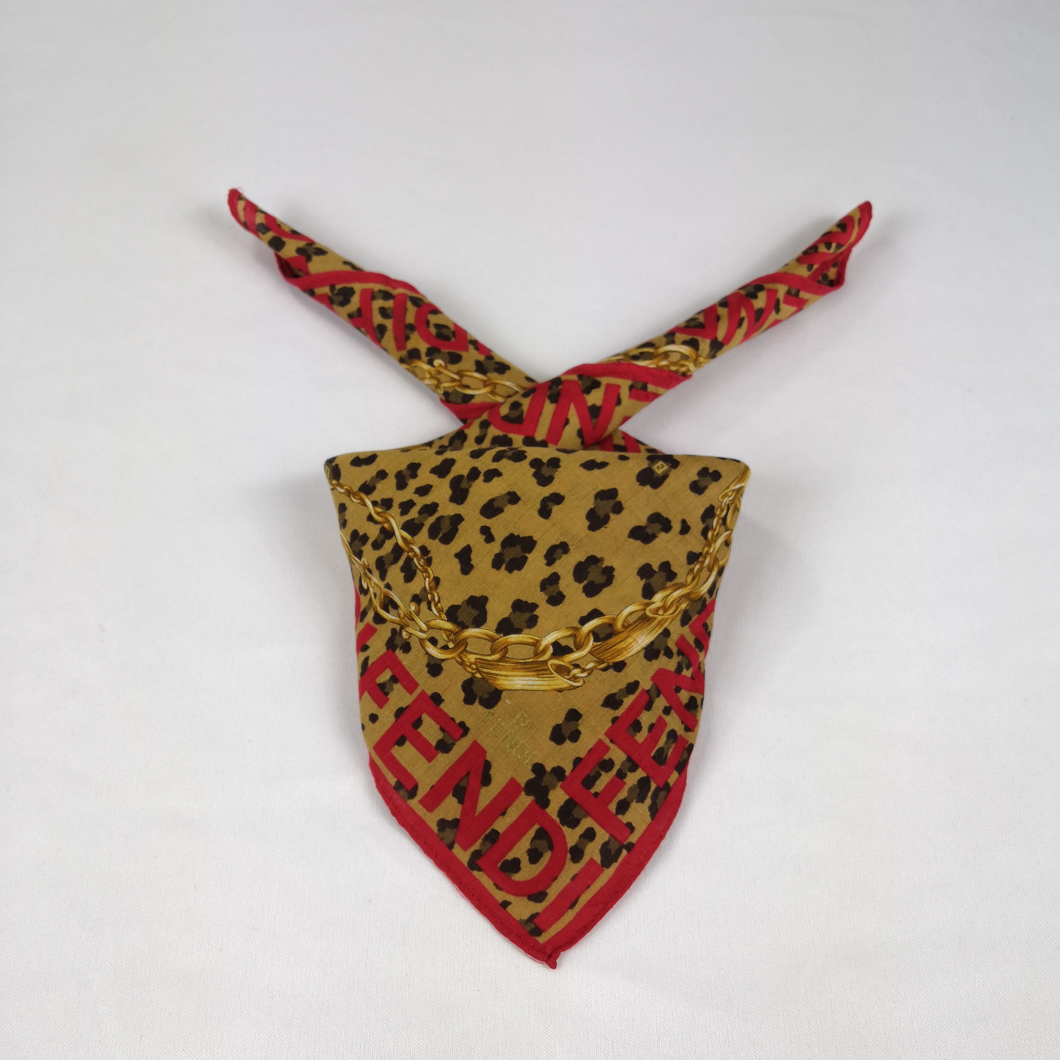 Japanese Brand Vintage Fendi Handkerchief Neckerchief Bandana - AC72056 Size ONE SIZE - 1 Thumbnail