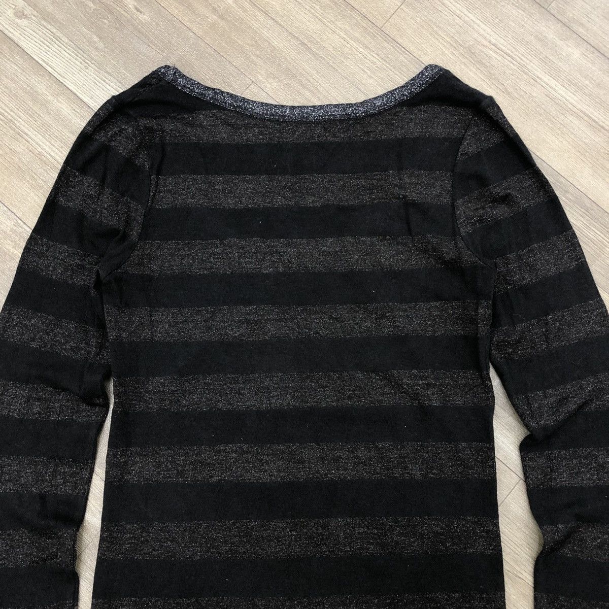 If Six Was Nine × Japanese Brand 2000s Maralia Poem Skull Lgb Stretching Striped LongSleeve Size US XS / EU 42 / 0 - 12 Thumbnail