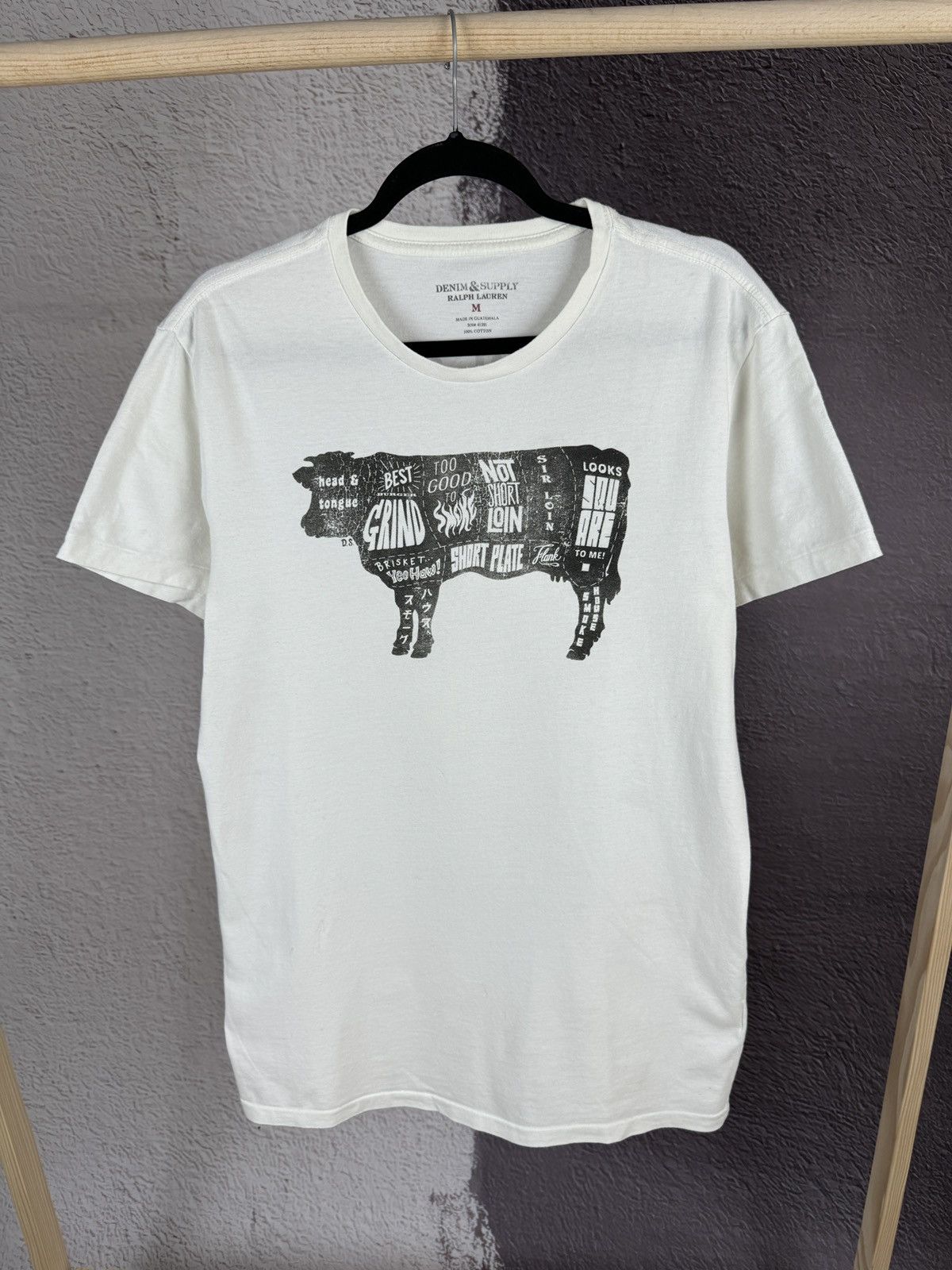 Denim & Supply Ralph Lauren Low n Slow cow tee shirt
