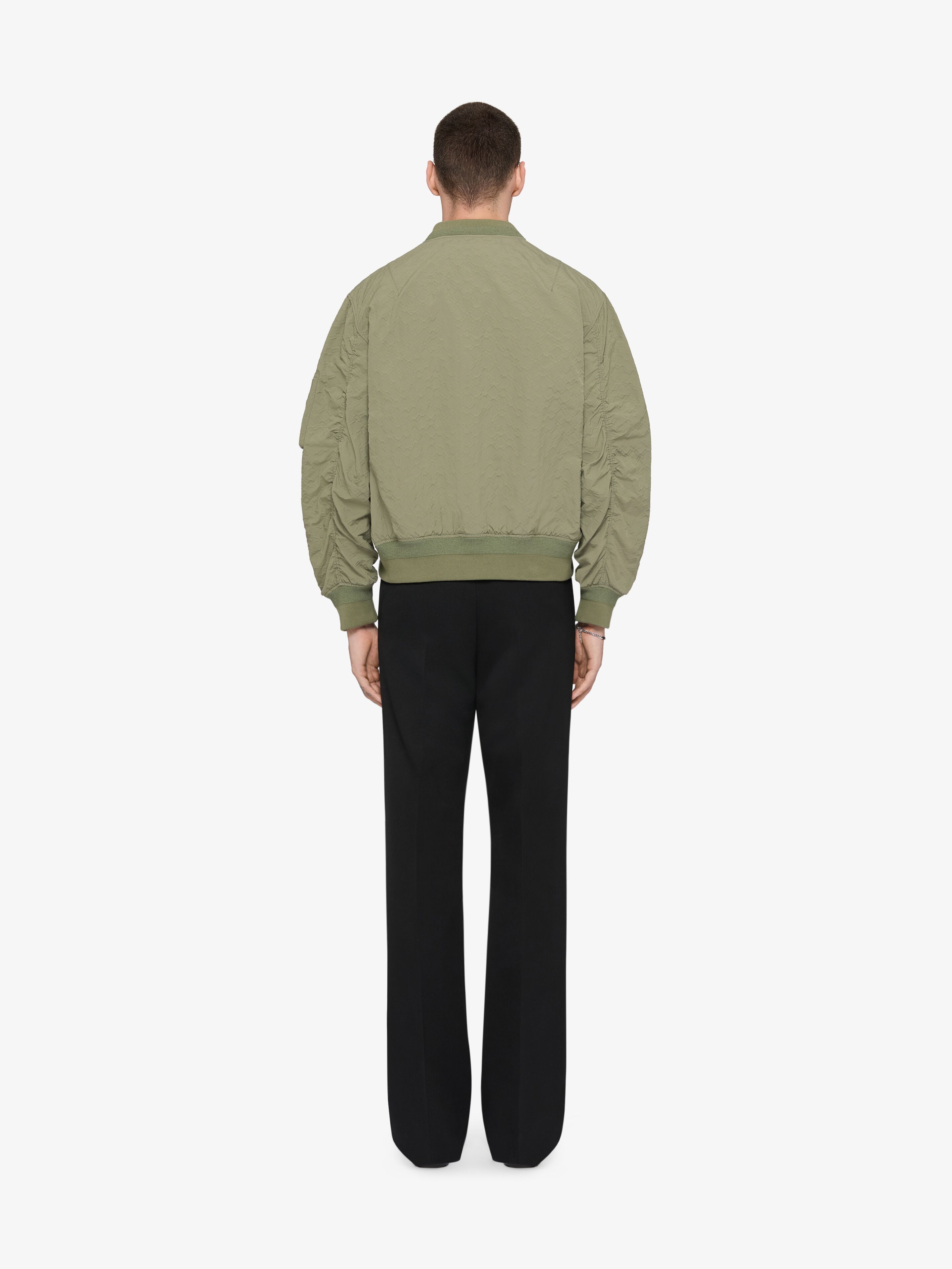 Givenchy o1w1db10426 Bomber Jacket in Almond Green Size US XL / EU 56 / 4 - 3 Thumbnail
