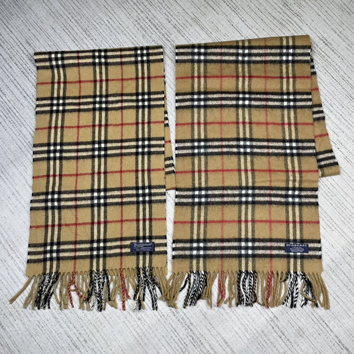 image of Bundle Burberrys Nova Check Wool Scarf, Women's