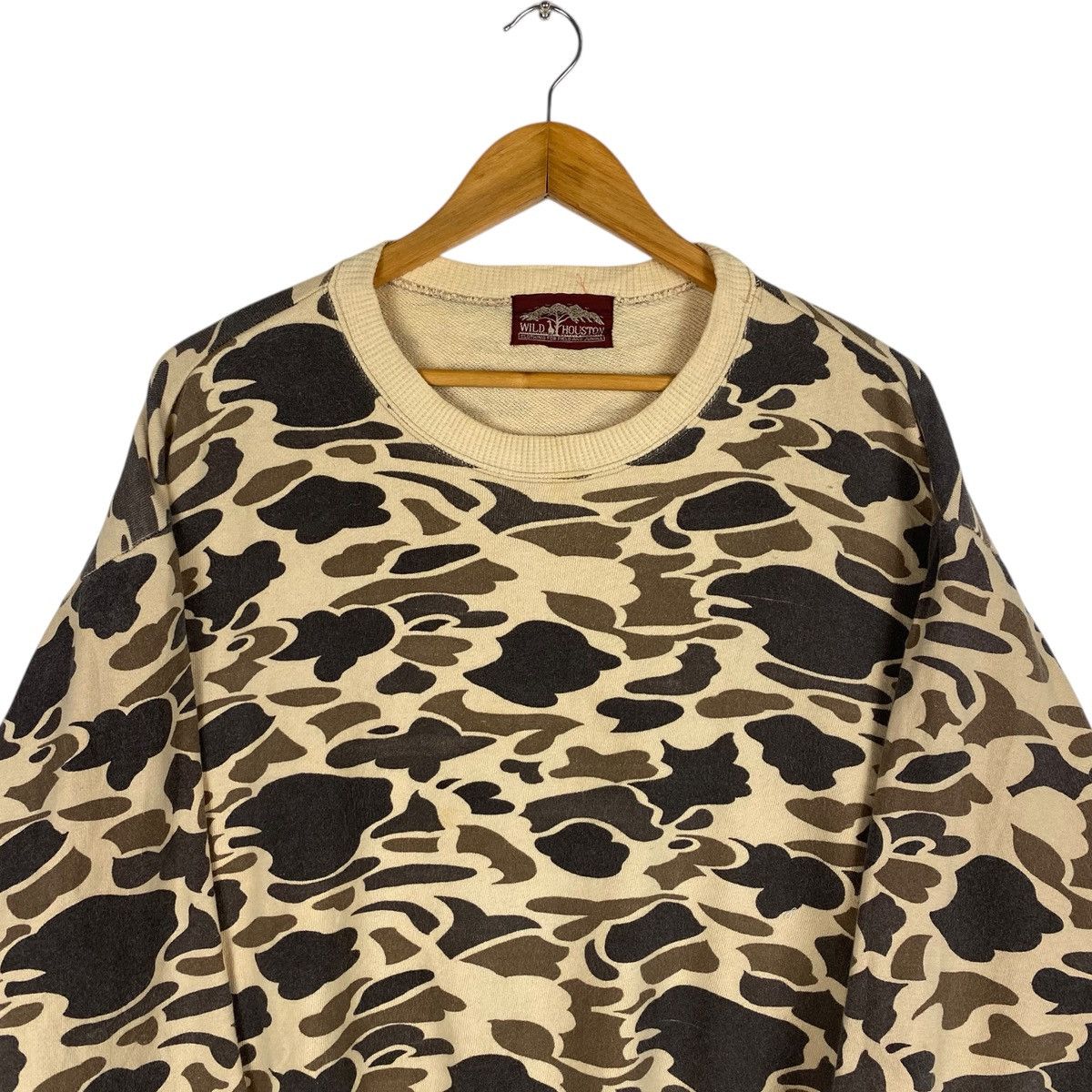 Japanese Brand 💥 BOXY CAMOU WILD HOUSTON JAPAN SWEATSHIRT Size US M / EU 48-50 / 2 - 3 Thumbnail