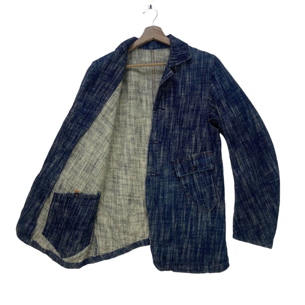 KATO Vtg Kato Tool Project Traditional Boro Sashiko French Worker Size US S / EU 44-46 / 1 - 3 Thumbnail