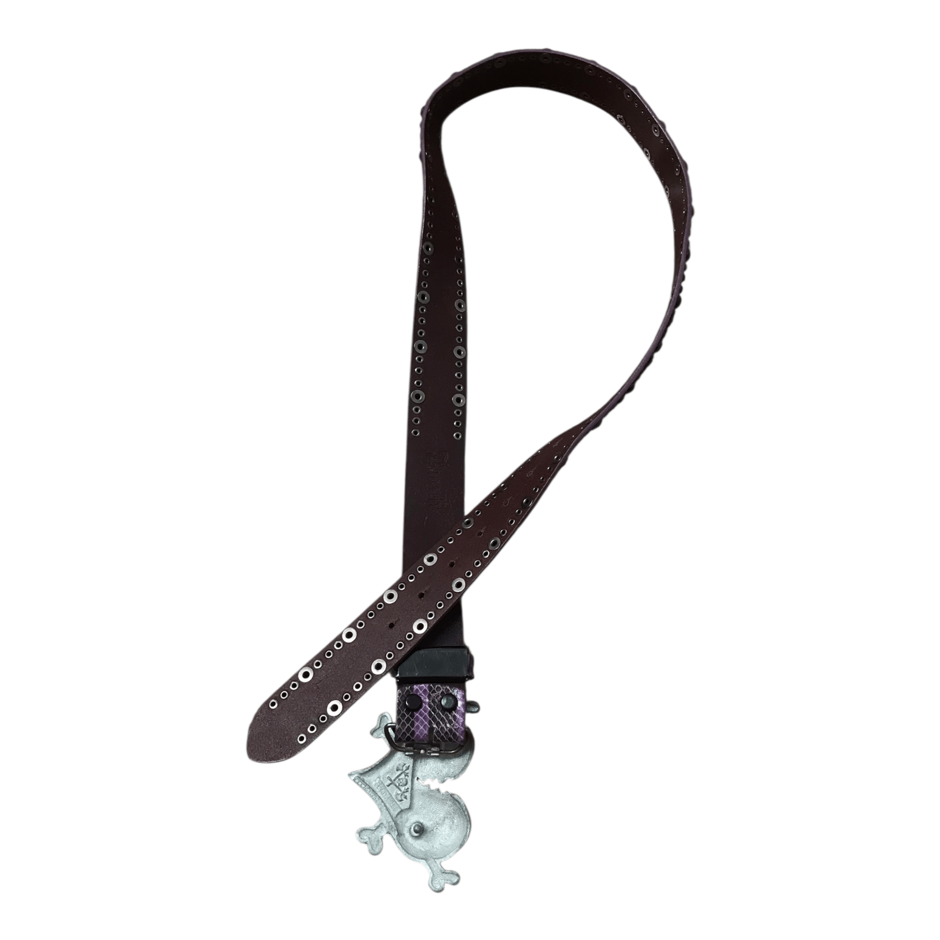 If Six Was Nine Broken Heart Leather Snake studded Belt Size ONE SIZE - 4 Thumbnail