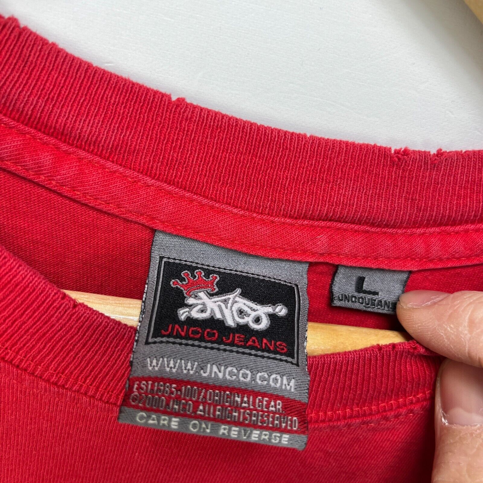 JNCO × Vintage Vintage Y2K JNCO USA Flag T-Shirt Large Baggy Skater Size US L / EU 52-54 / 3 - 9 Thumbnail