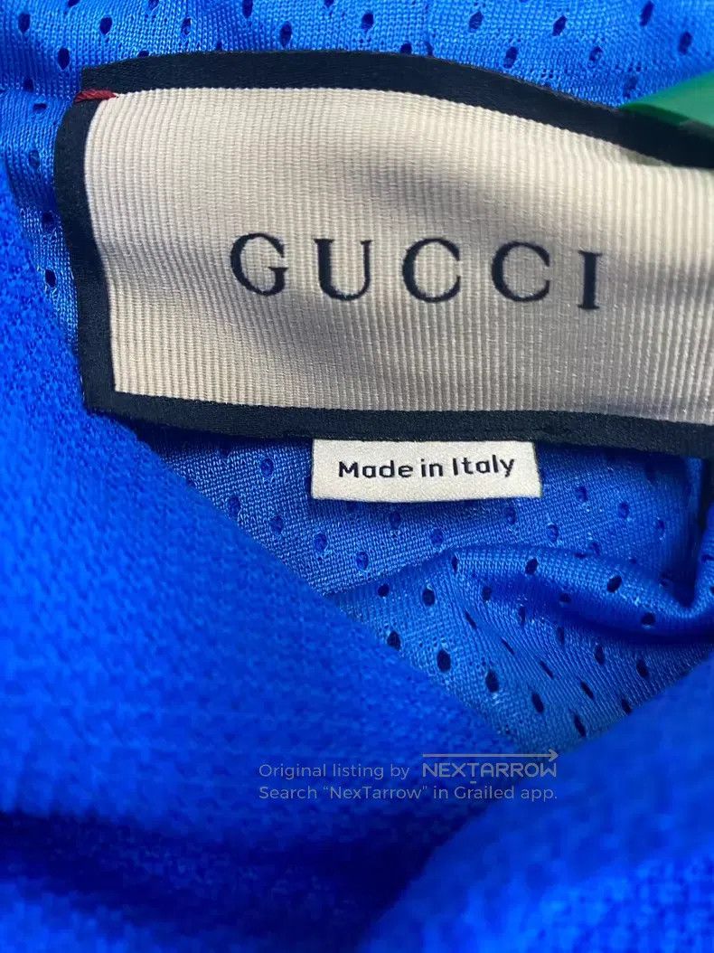 Gucci Gucci Blue arm full logo hoodie Size US XL / EU 56 / 4 - 3 Thumbnail