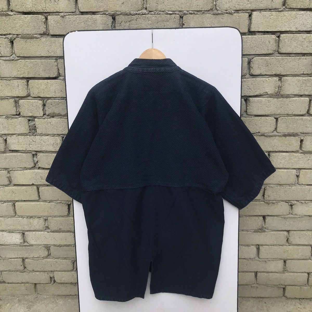 Vintage Vintage Kimono Blue Indigo Sashiko Style Size US L / EU 52-54 / 3 - 2 Thumbnail