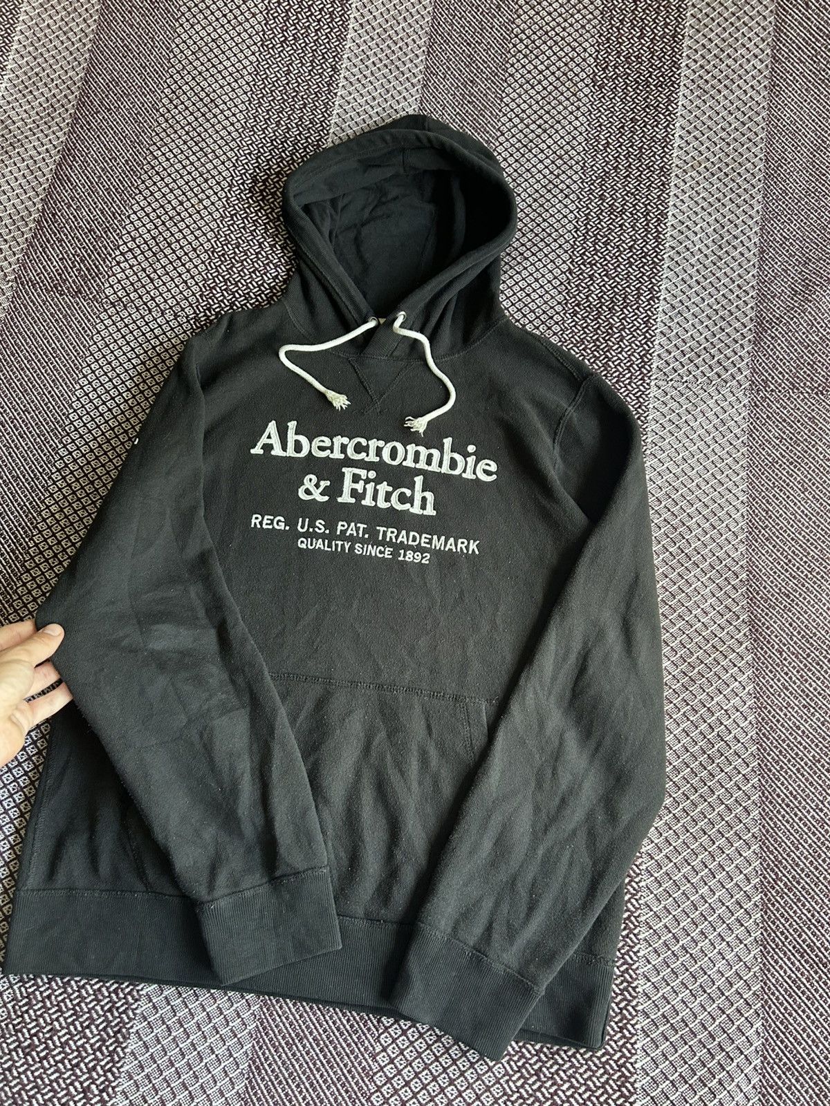 Vintage Vintage Abercrombie Fitch Hoodie Big Logo Boxy Fit Size M Size US M / EU 48-50 / 2 - 6 Thumbnail