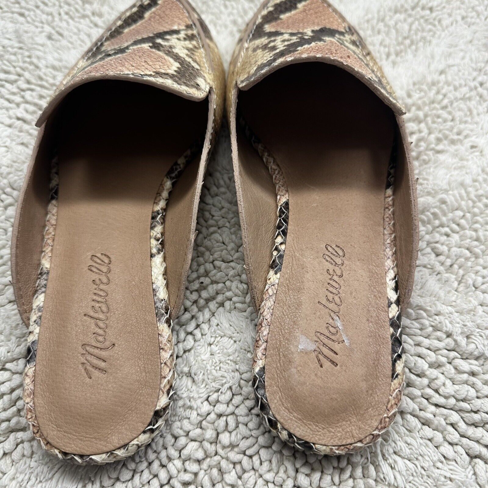 Madewell Madewell Frances Skimmer Mule Snake Embossed Leather US 6.5 Size US 6.5 / IT 36.5 - 3 Thumbnail