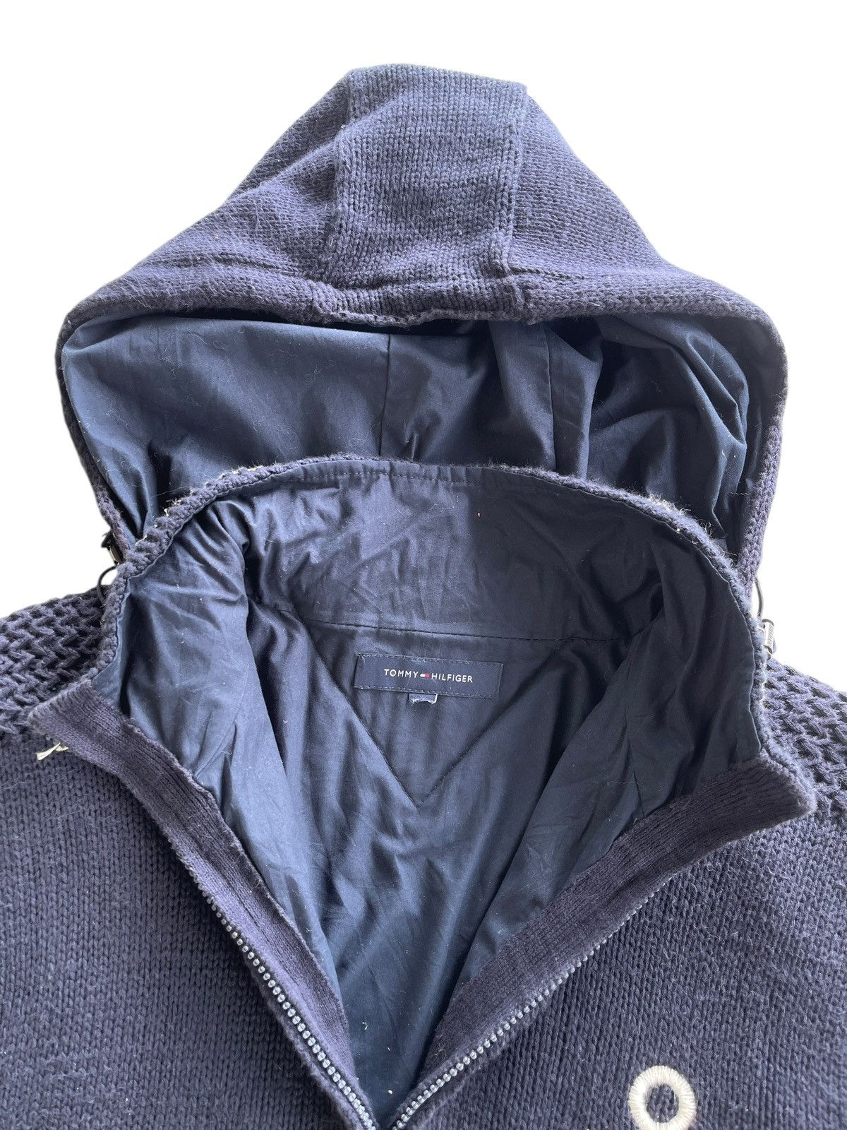 Tommy Hilfiger Tommy Hilfiger Naval Cable Knitted Hoodie Size US M / EU 48-50 / 2 - 8 Thumbnail