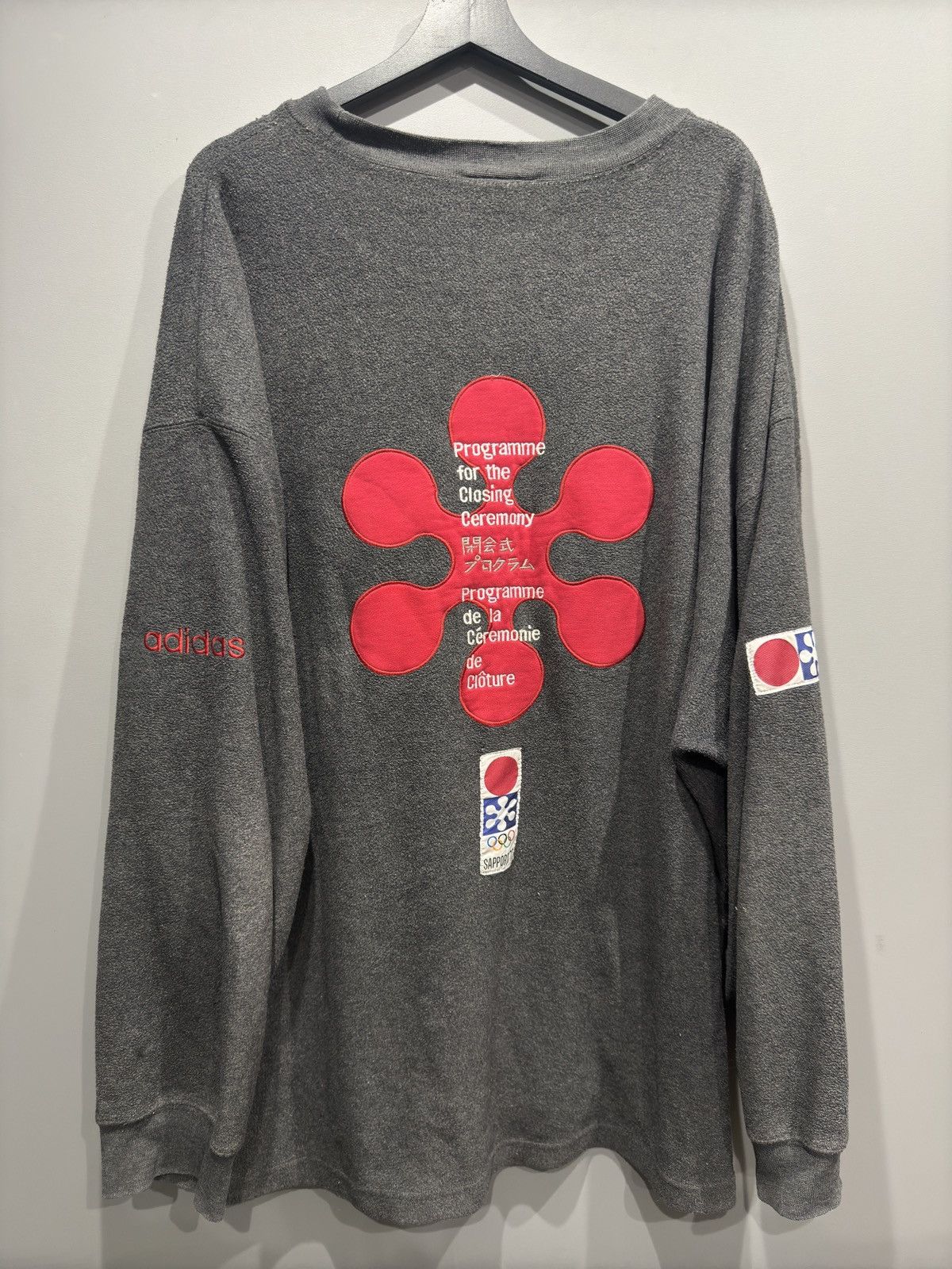 Adidas × Japanese Brand × Vintage Adidas crewneck pull sweatshirt Olympics Sapporo 1972 Size US XL / EU 56 / 4 - 3 Thumbnail