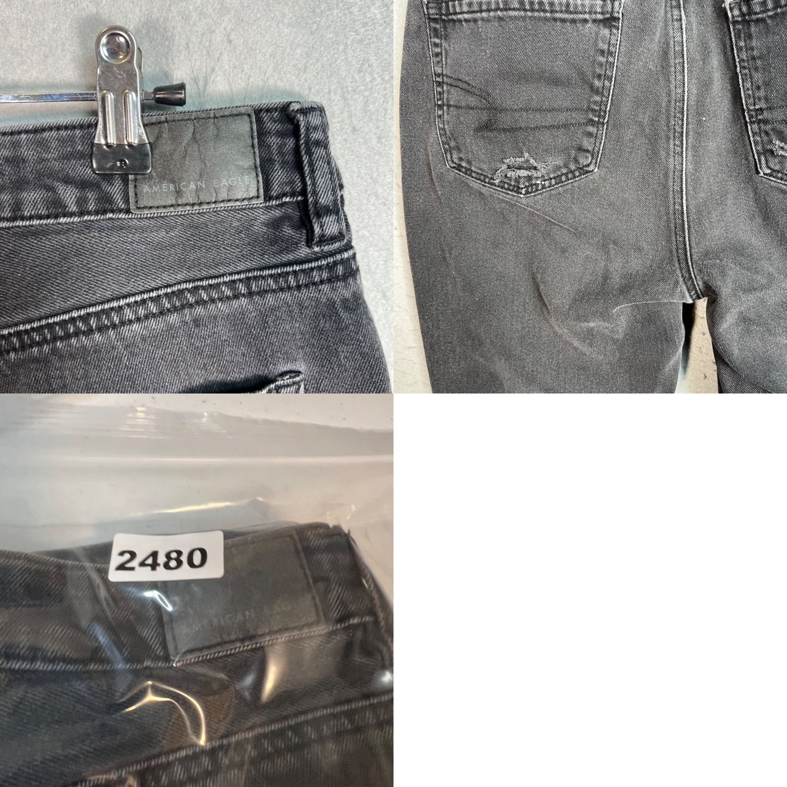 American Eagle Outfitters American Eagle Outfitters Jeans Distressed Black 10 Short Comfort Stretch Waist 5-Pocket Denim High Rise Womens Jeans Size 32" / US 10 / IT 46 - 9 Thumbnail
