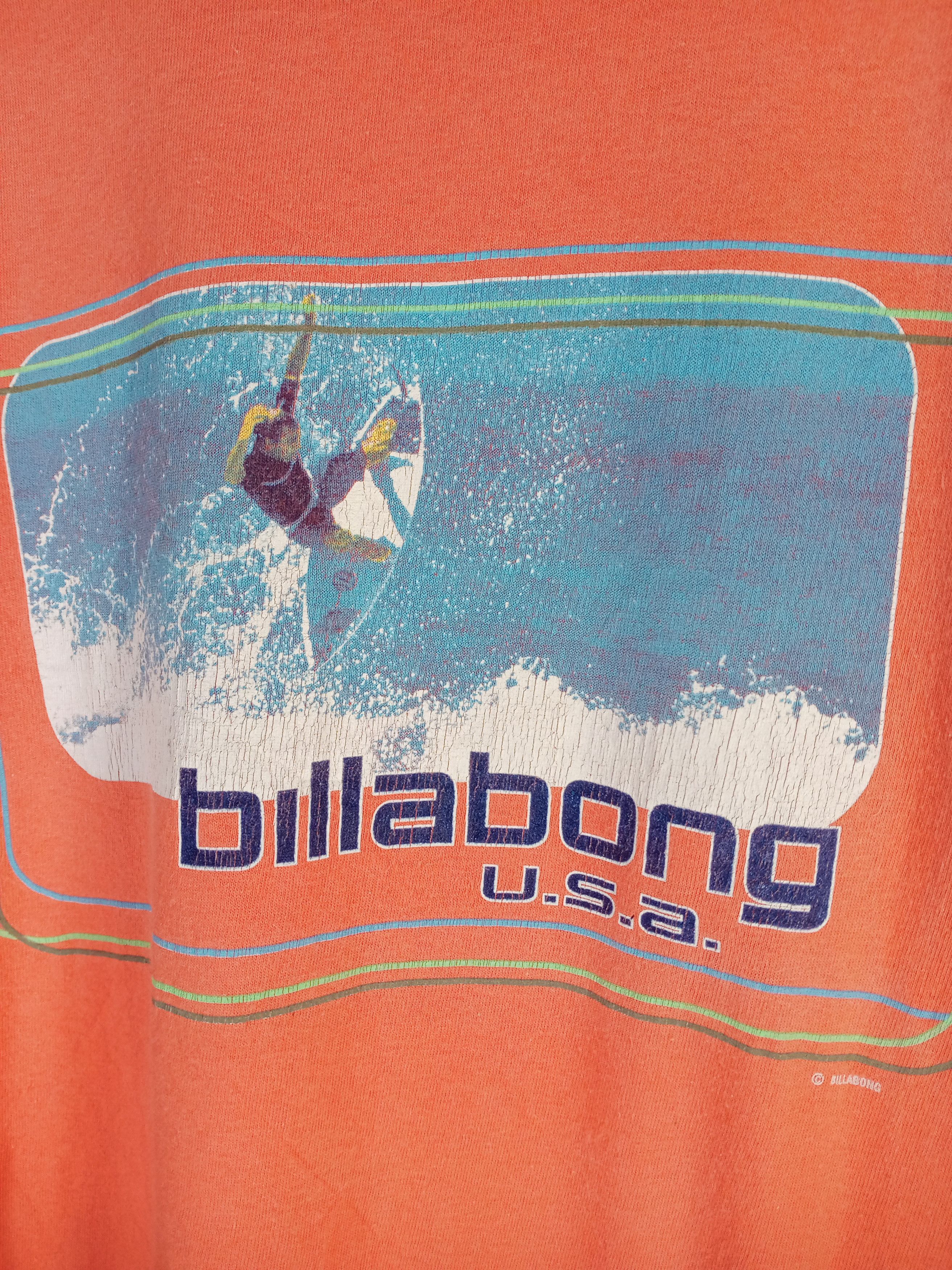Billabong Rare Vintage 90s Billabong USA Tshirt Size US L / EU 52-54 / 3 - 3 Thumbnail