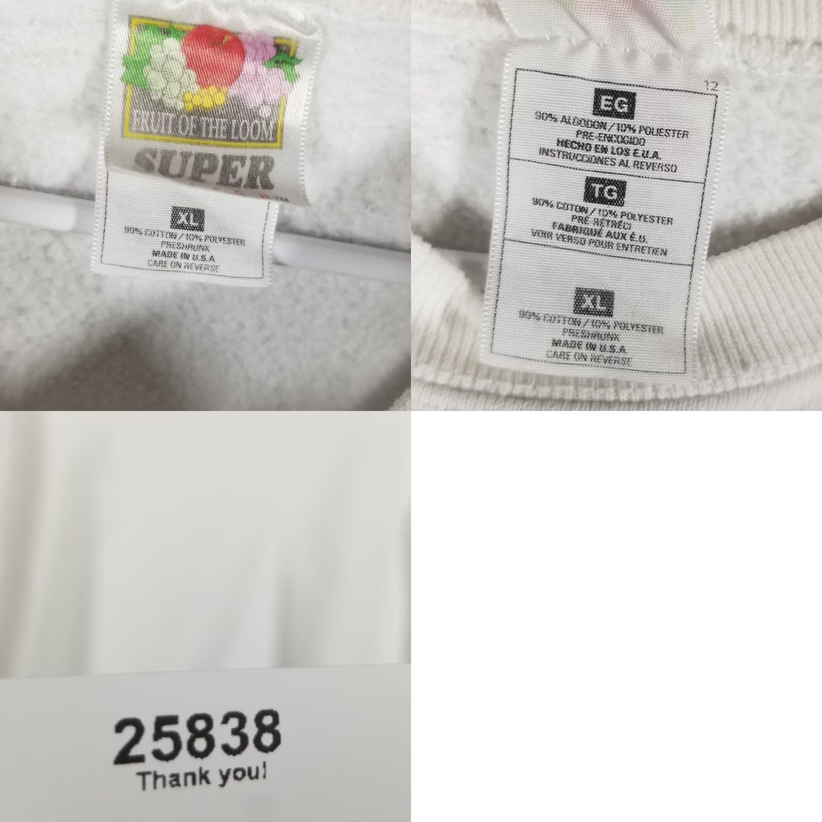 Vintage VINTAGE Blockbuster X Slimmons Studio Richard Simmons Sweatshirt Men XL White Size US XL / EU 56 / 4 - 8 Thumbnail