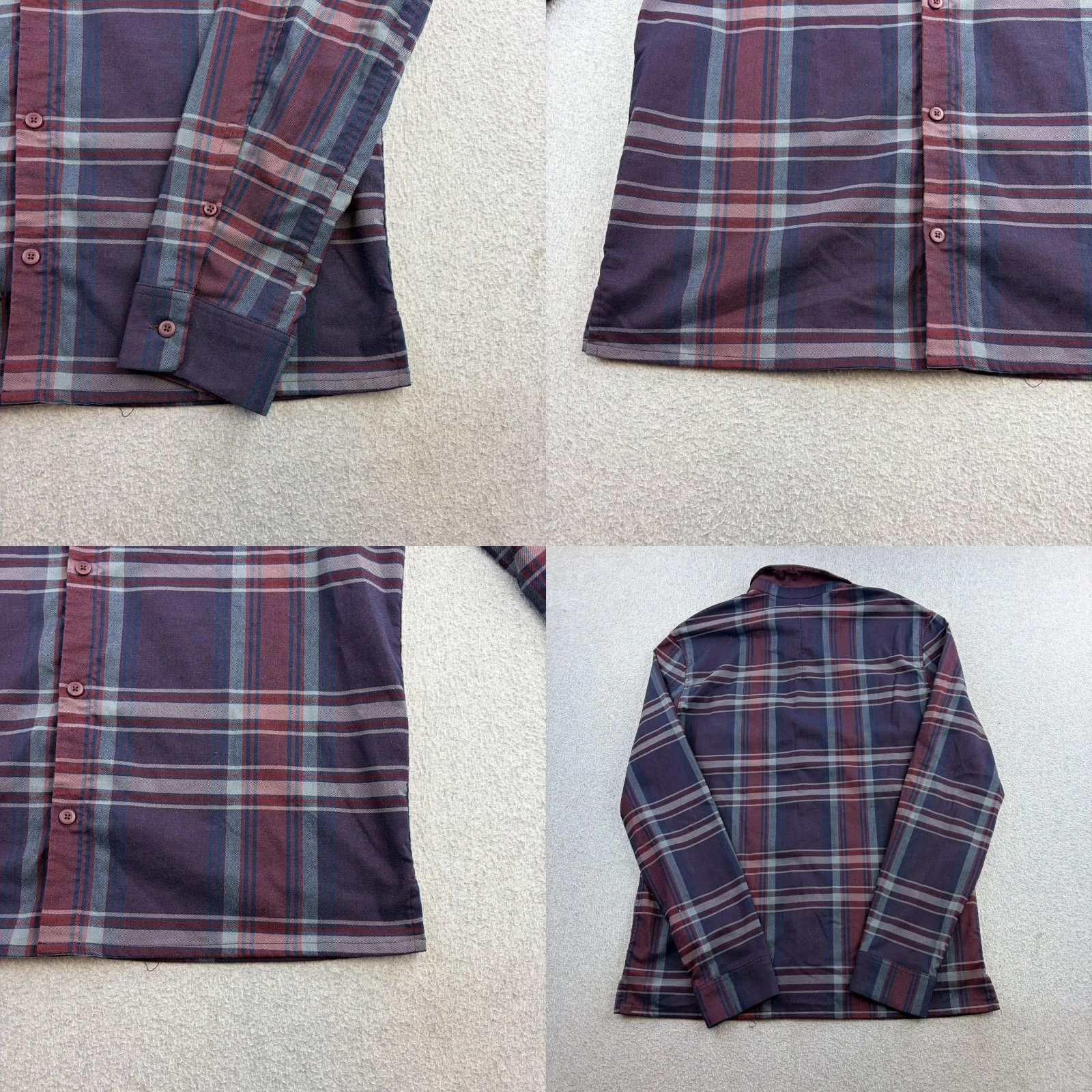 Lululemon Lululemon Shirt Mens Large Purple Plaid Long Sleeve Button Up Stretch Casual Shirt Size US L / EU 52-54 / 3 - 8 Thumbnail