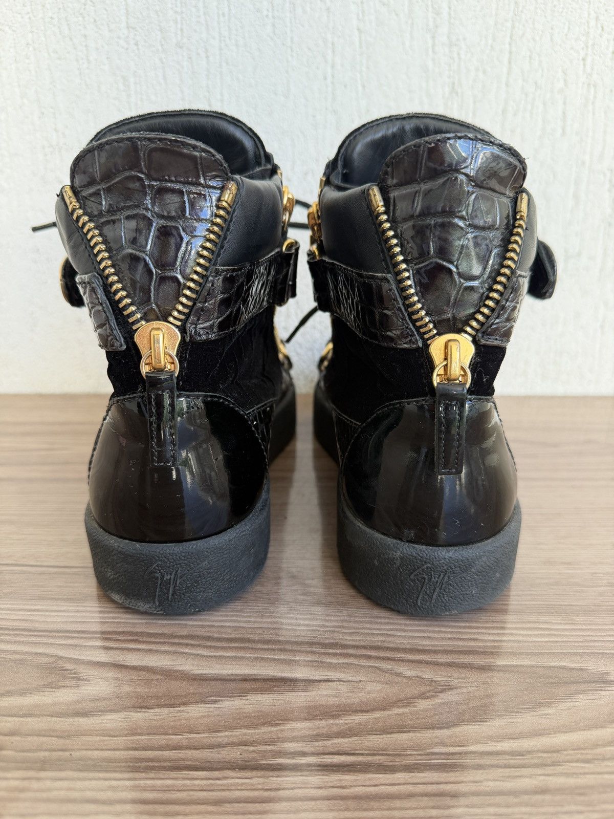 Giuseppe Zanotti croc embossed coby sneaker Size US 8 / EU 41 - 14 Thumbnail