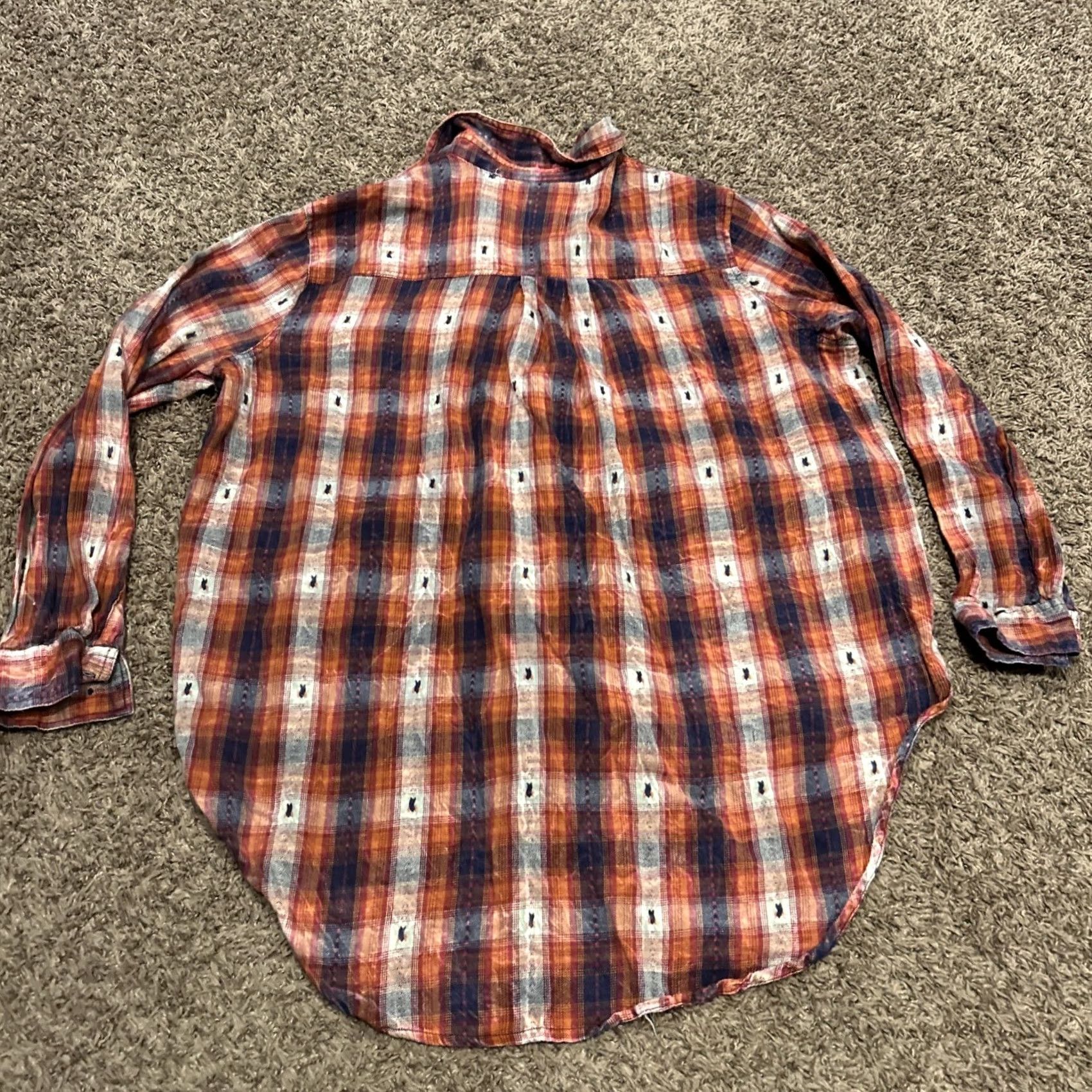 Vintage Angie Button-Up Shirt Women's M Plaid Long Sleeve Pockets Collared B9 Size M / US 6-8 / IT 42-44 - 3 Thumbnail