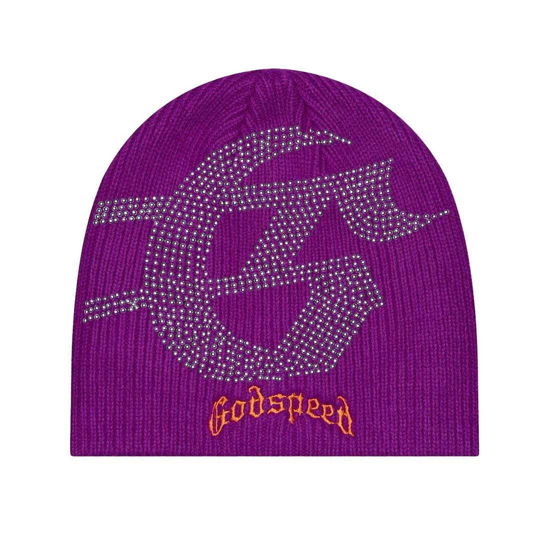 Godspeed Studded Beanie Purple Size ONE SIZE - 1 Thumbnail