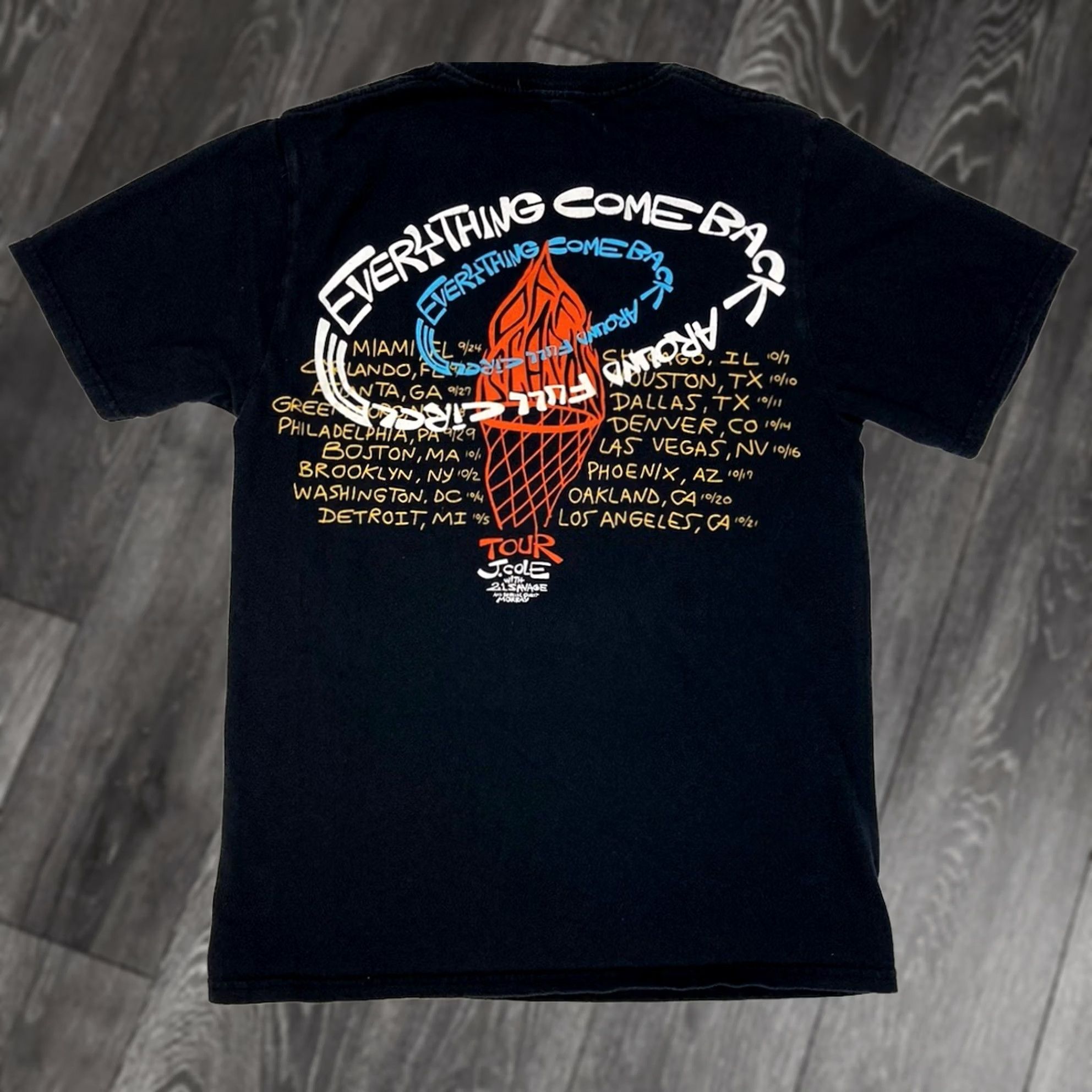 Dreamville DREAMVILLE T-Shirt Women Small J Cole & 21 Savage The Off Season Tour Graphic Crew Neck Short Sleeve Black - All Seasons, Colorful, Hip Hop, Music Size S / US 4 / IT 40 - 1 Thumbnail