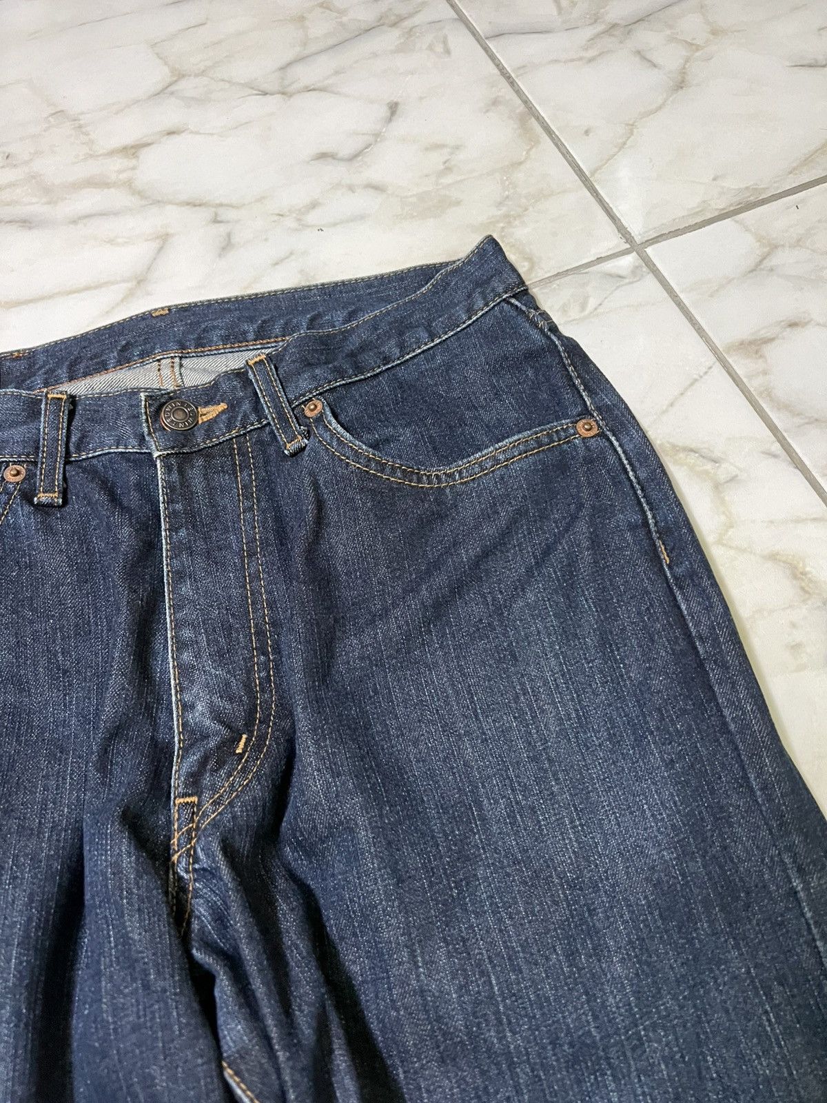 Edwin × If Six Was Nine × Japanese Brand 💥Baggy💥Vintage Edwin 503z Washed Distress Jean Size US 29 - 7 Thumbnail