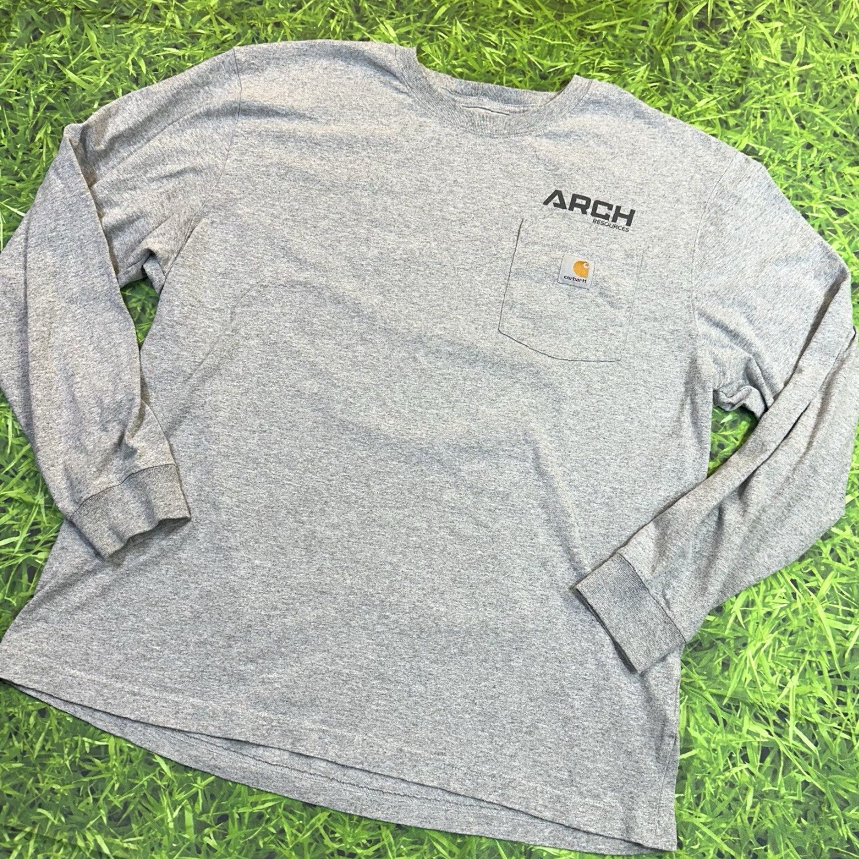 Carhartt Carhartt T-Shirt Men Long Sleeve Crew Neck Graphic Print Railroad Back Hit Multicolor L USA 90s Style Size US L / EU 52-54 / 3 - 3 Thumbnail