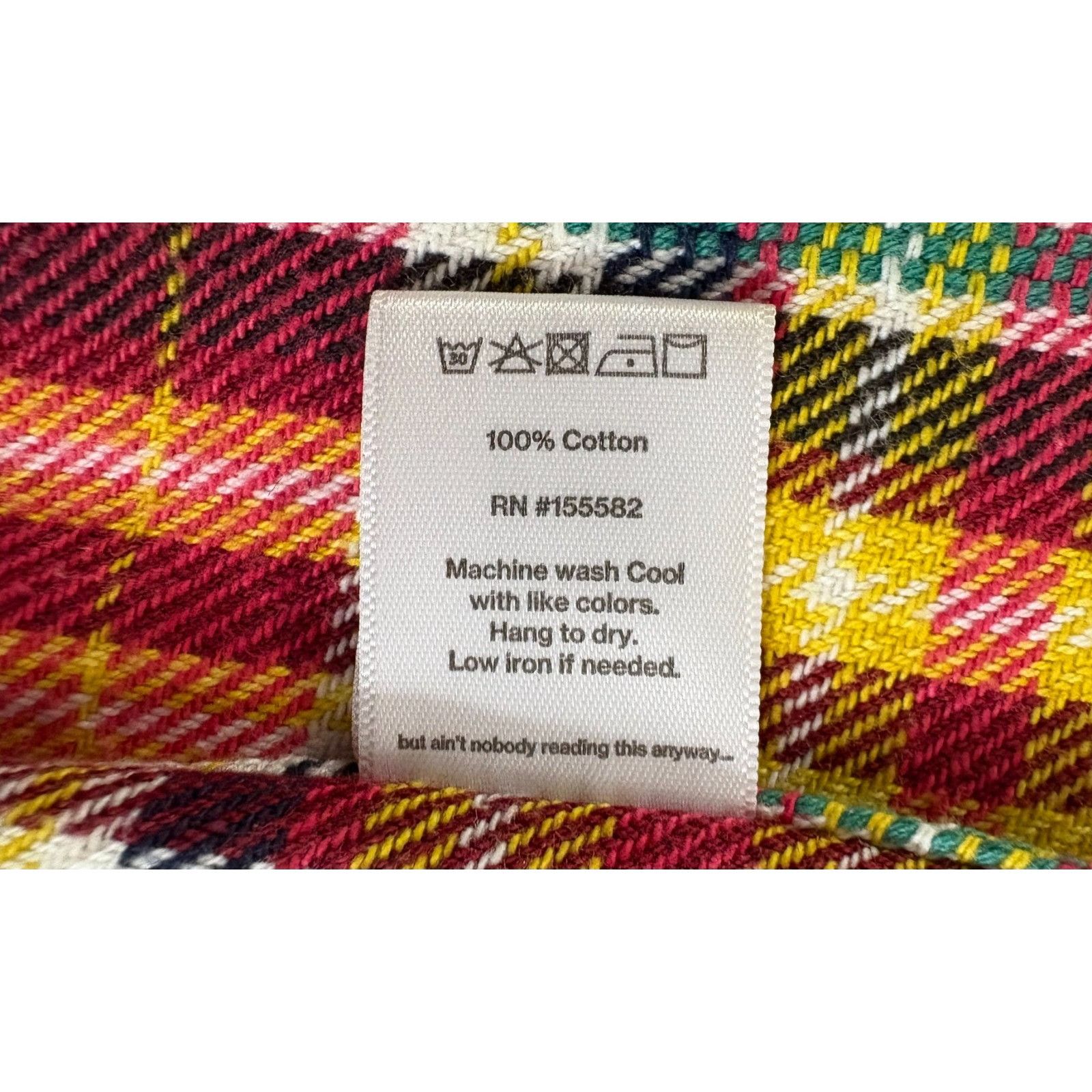 Corridor New York Plaid Knit Shirt Size Large M Multicolor, Men's — image 4 of 6