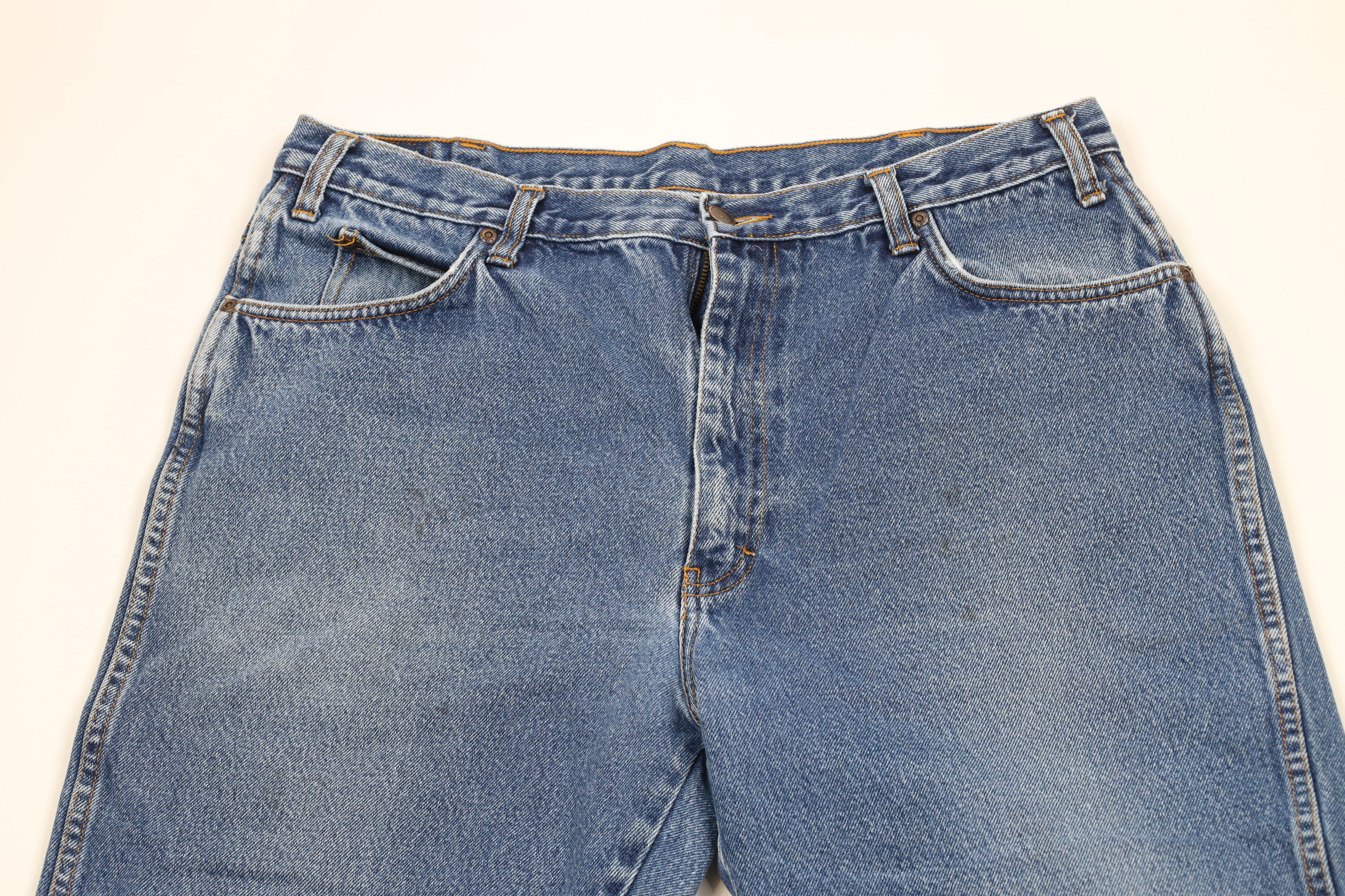 Dickies × Vintage Vintage Dickies Spell Out Straight Leg Denim Jeans Blue Size US 36 / EU 52 - 2 Thumbnail