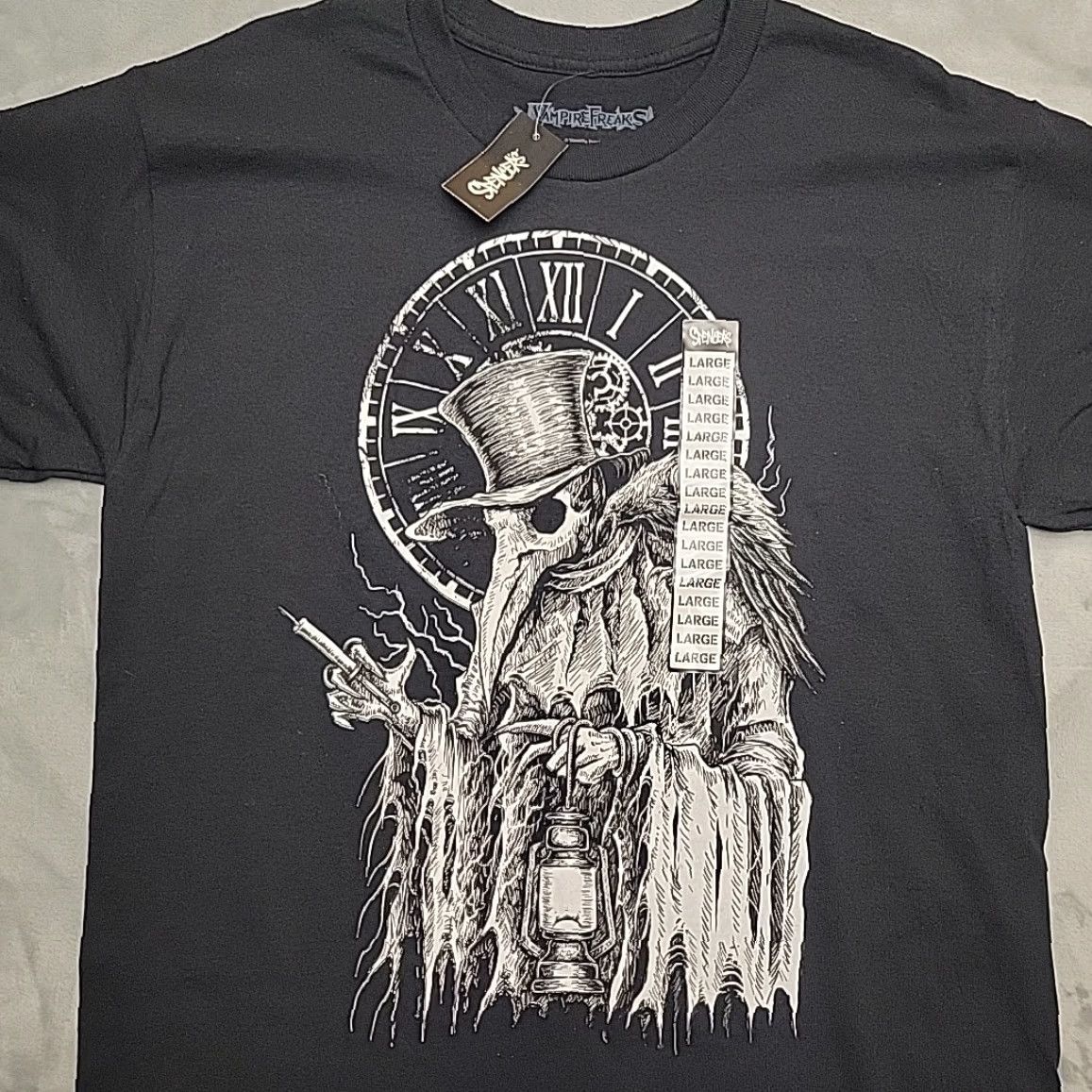 Vintage Vampire Freaks Shirt Mens L Black Gothic Horror TEE NEW Size US L / EU 52-54 / 3 - 2 Thumbnail