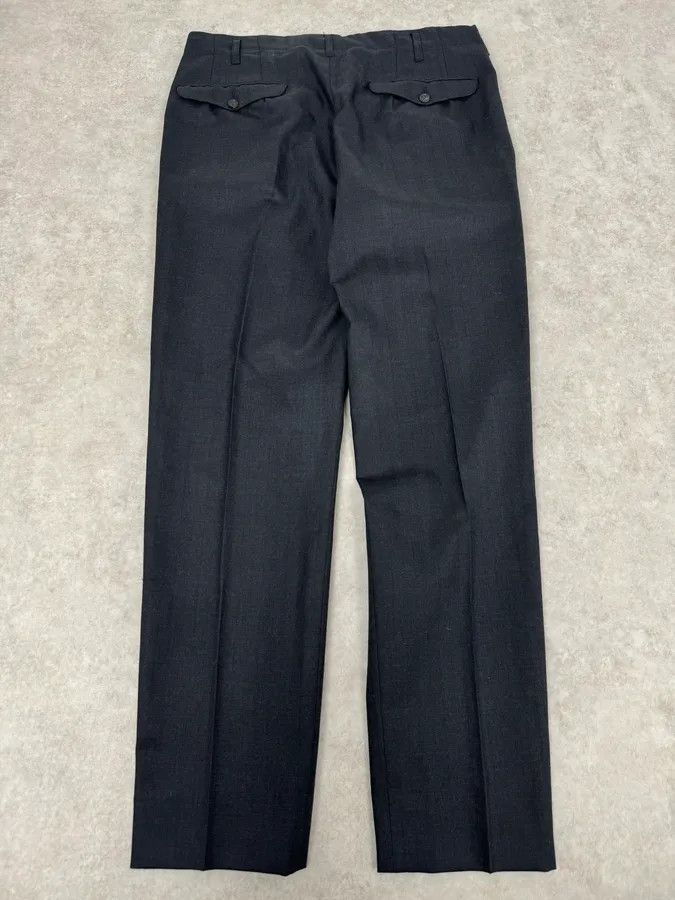 Yohji Yamamoto Yohji Yamamoto Black Wool Tailored Pants Size US 34 / EU 50 - 6 Thumbnail